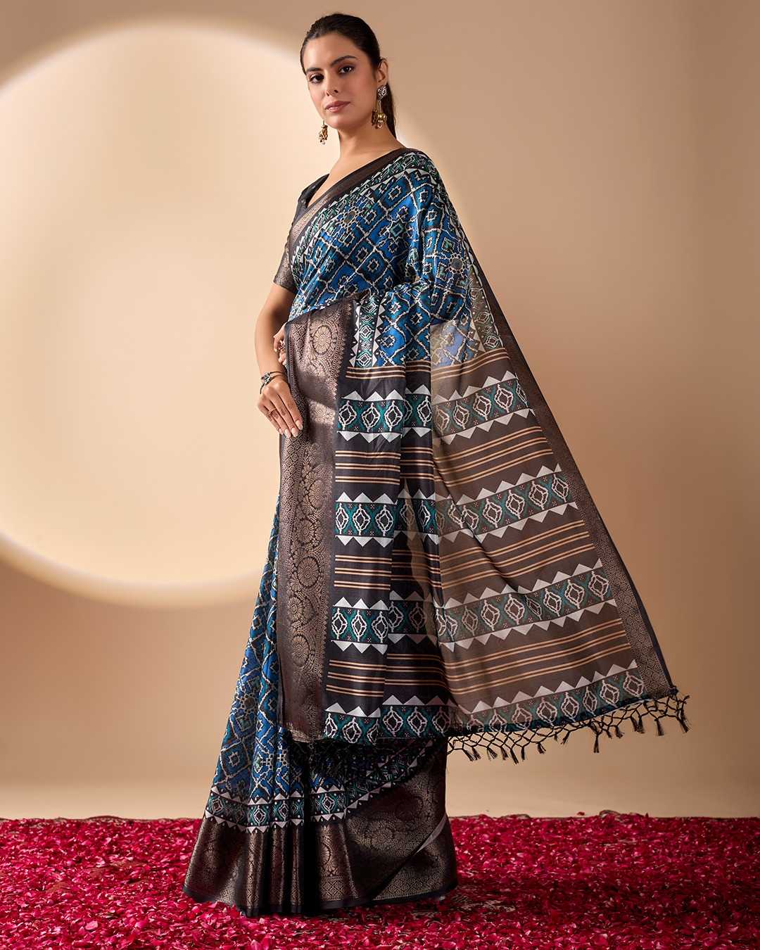 BLUE SILK SAREES