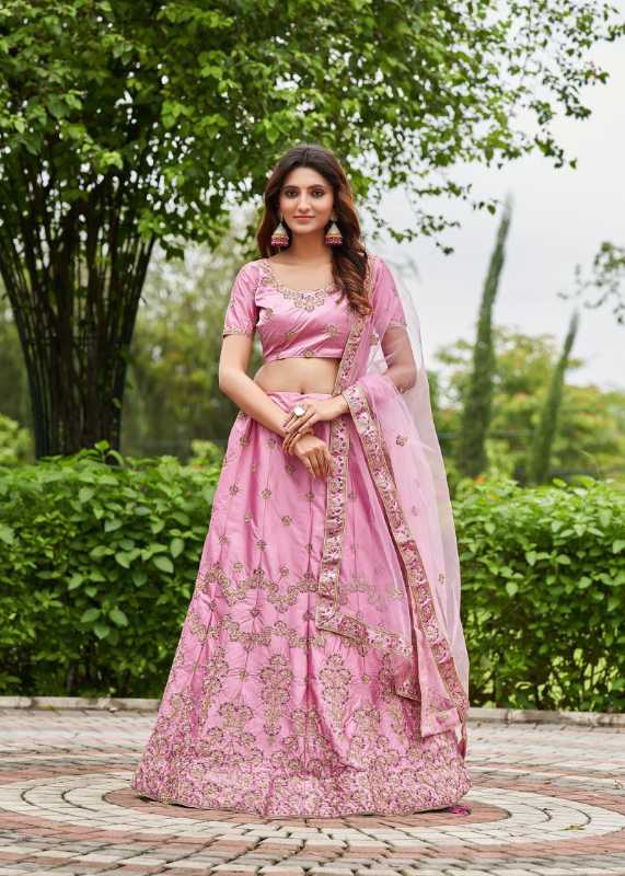SATIN LEHENGA