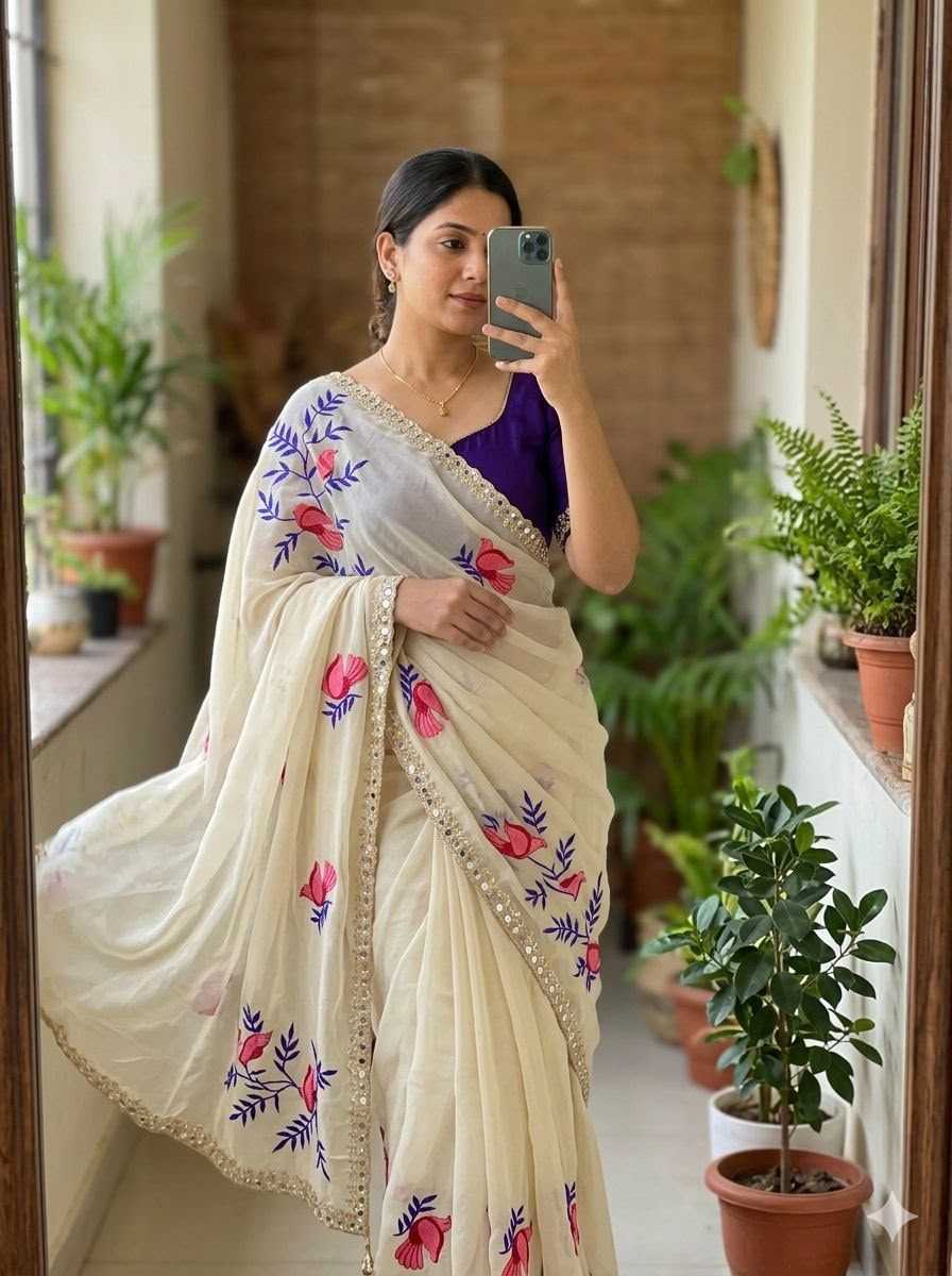 ORANGE SILK SAREES