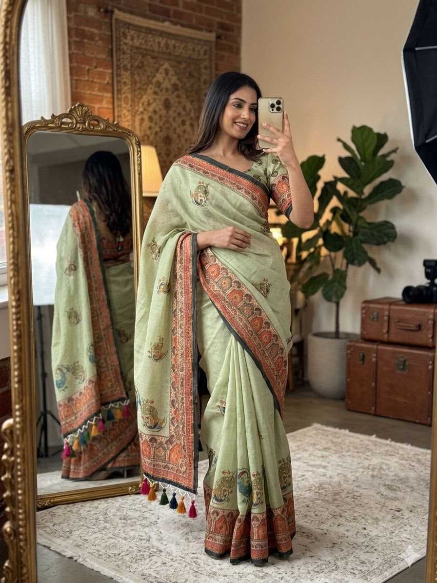  ZARI BORDER SILK SAREES