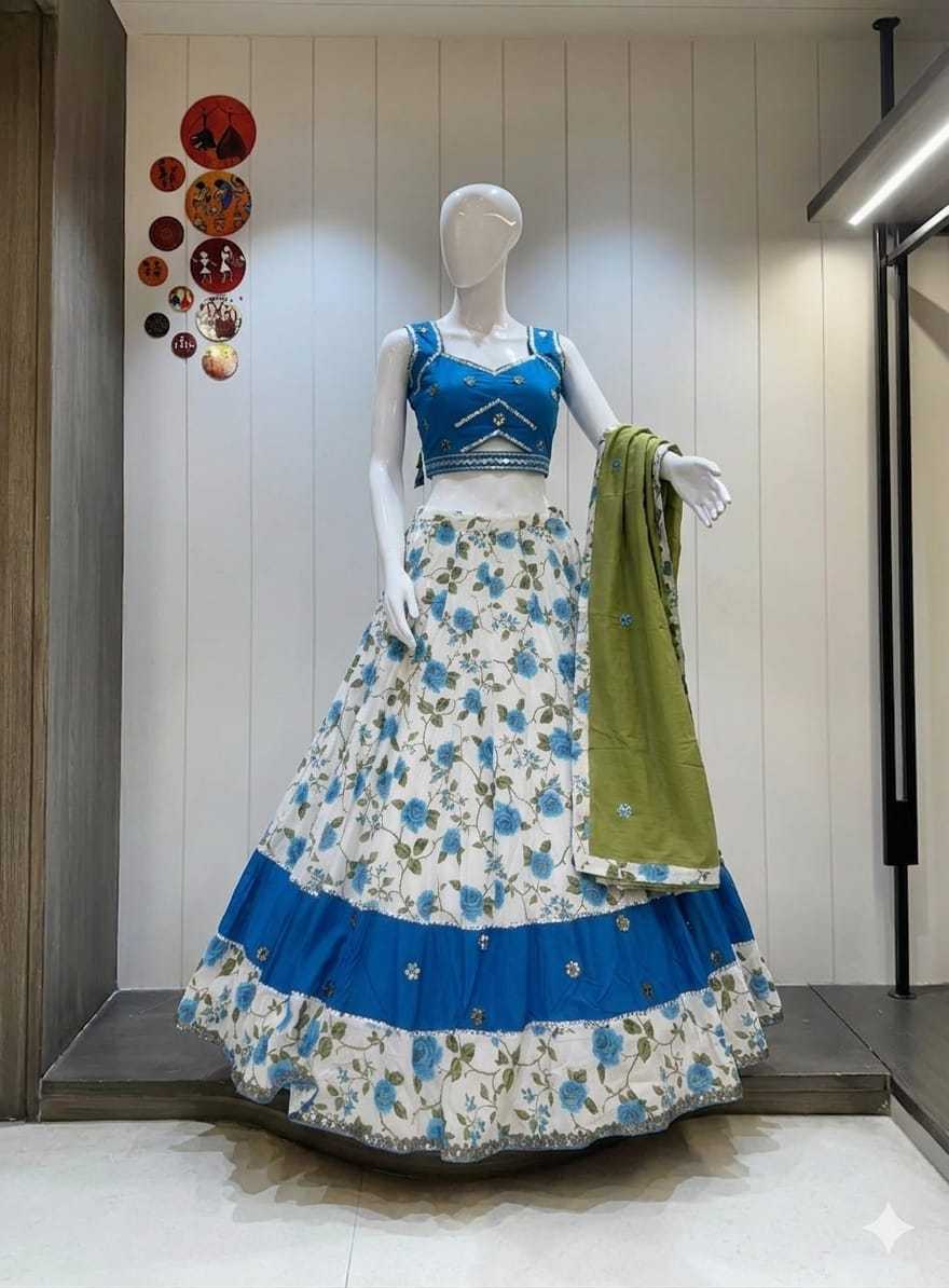 WHITE LEHENGA