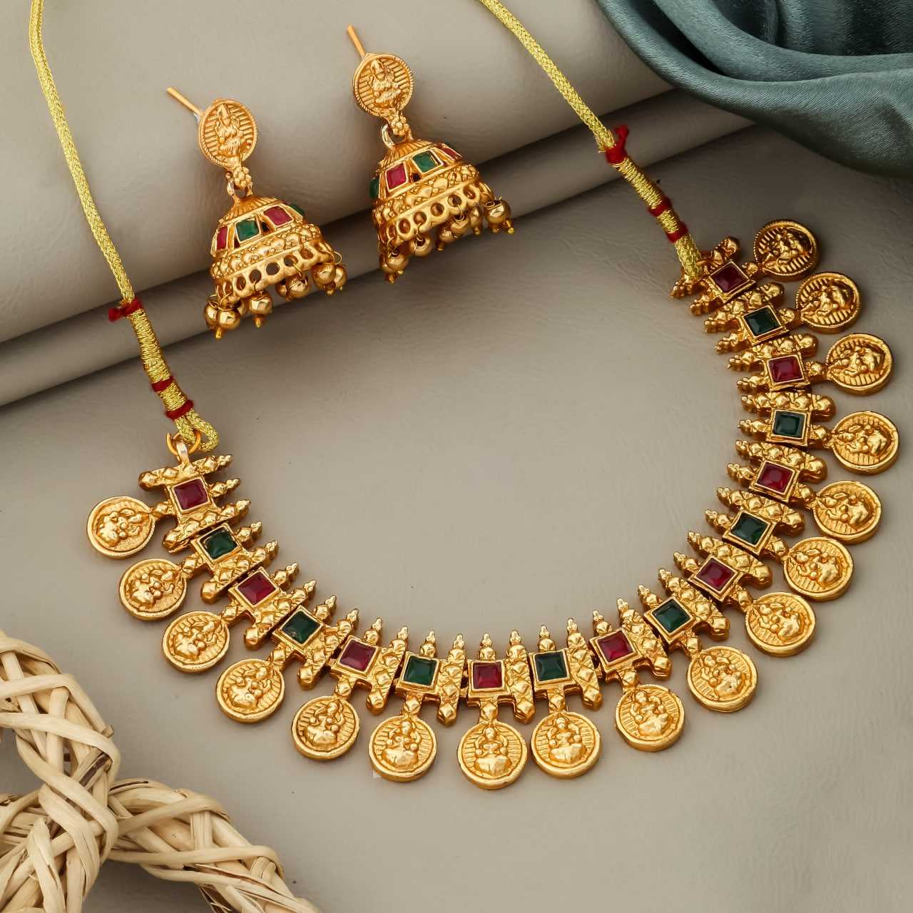 YNF Wholesale Brass Choker Necklaces KESH191 | Surat Manufacturer