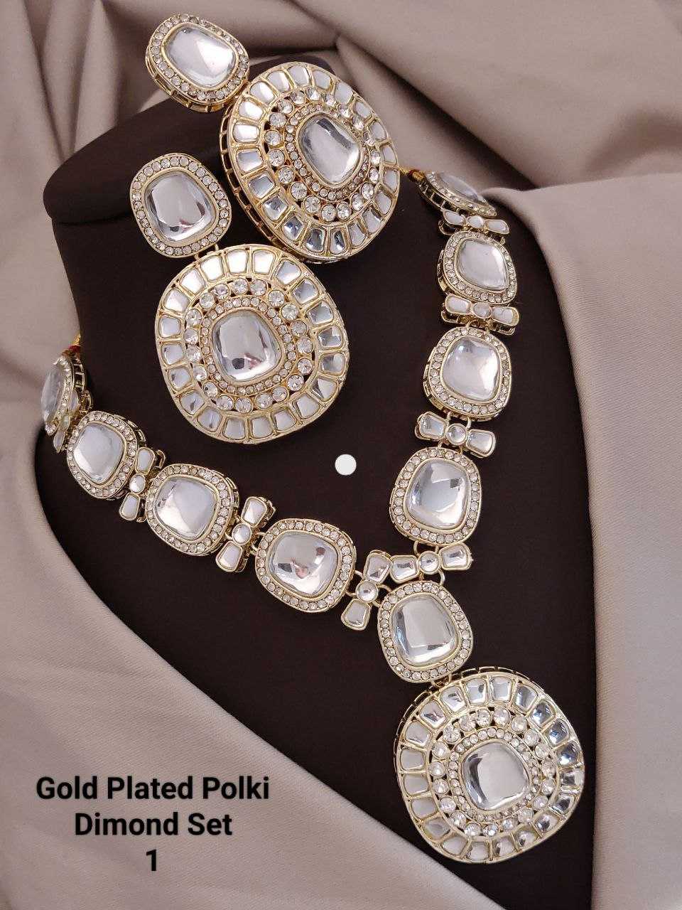 YNF Wholesale Brass AD Diamond Necklace KESH193 | Surat Manufacturer
