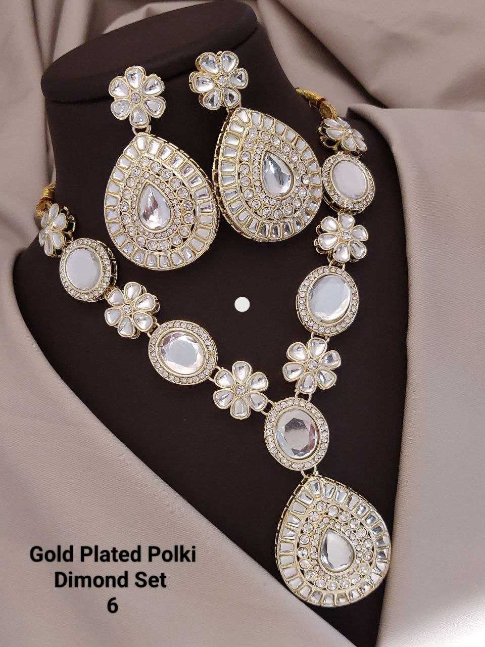 YNF Wholesale Brass AD Diamond Necklace KESH193 | Surat Manufacturer