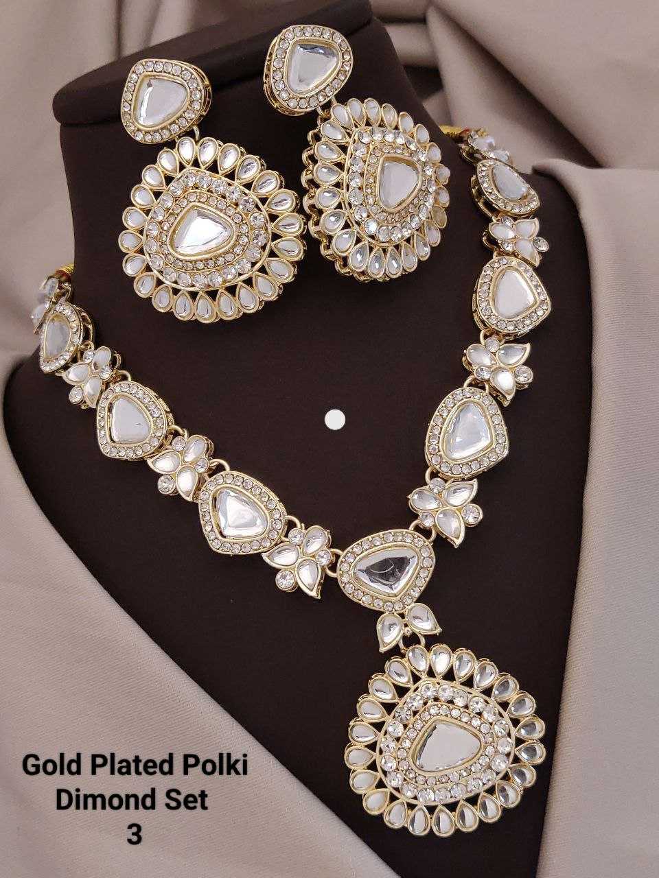 YNF Wholesale Brass AD Diamond Necklace KESH193 | Surat Manufacturer
