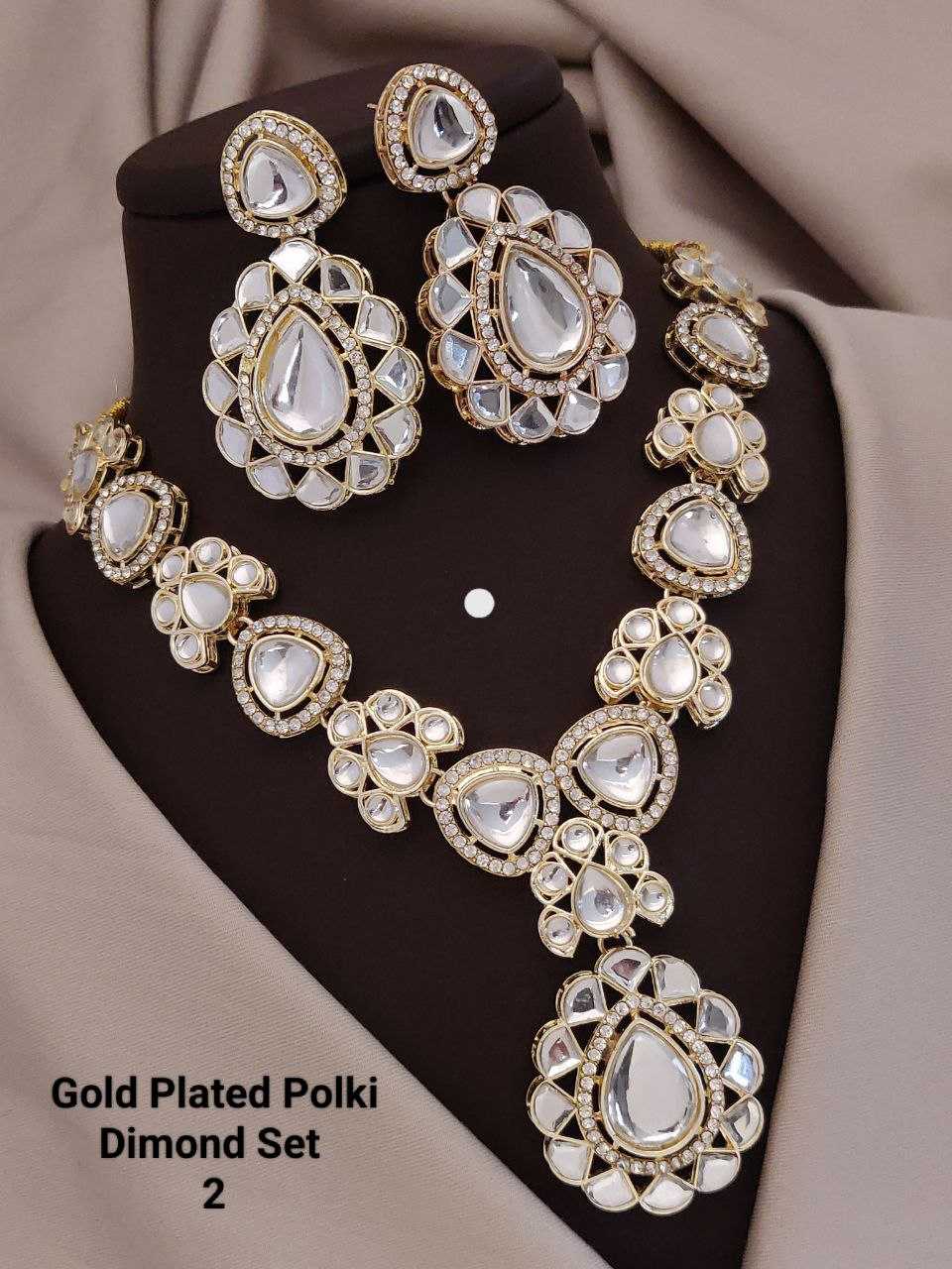 YNF Wholesale Brass AD Diamond Necklace KESH193 | Surat Manufacturer