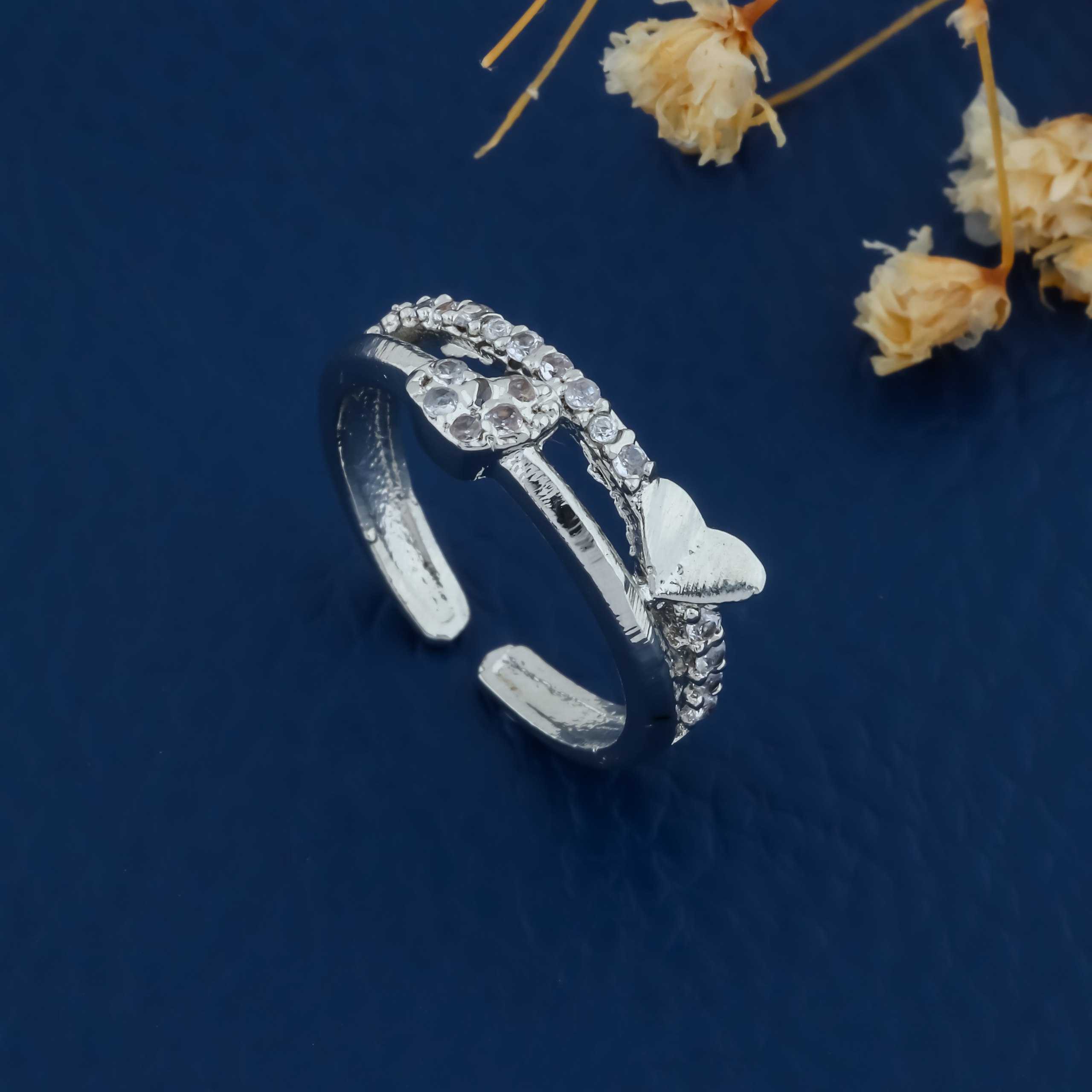 YNF Wholesale Brass Diamond Rings KESH191 | Surat Manufacturer