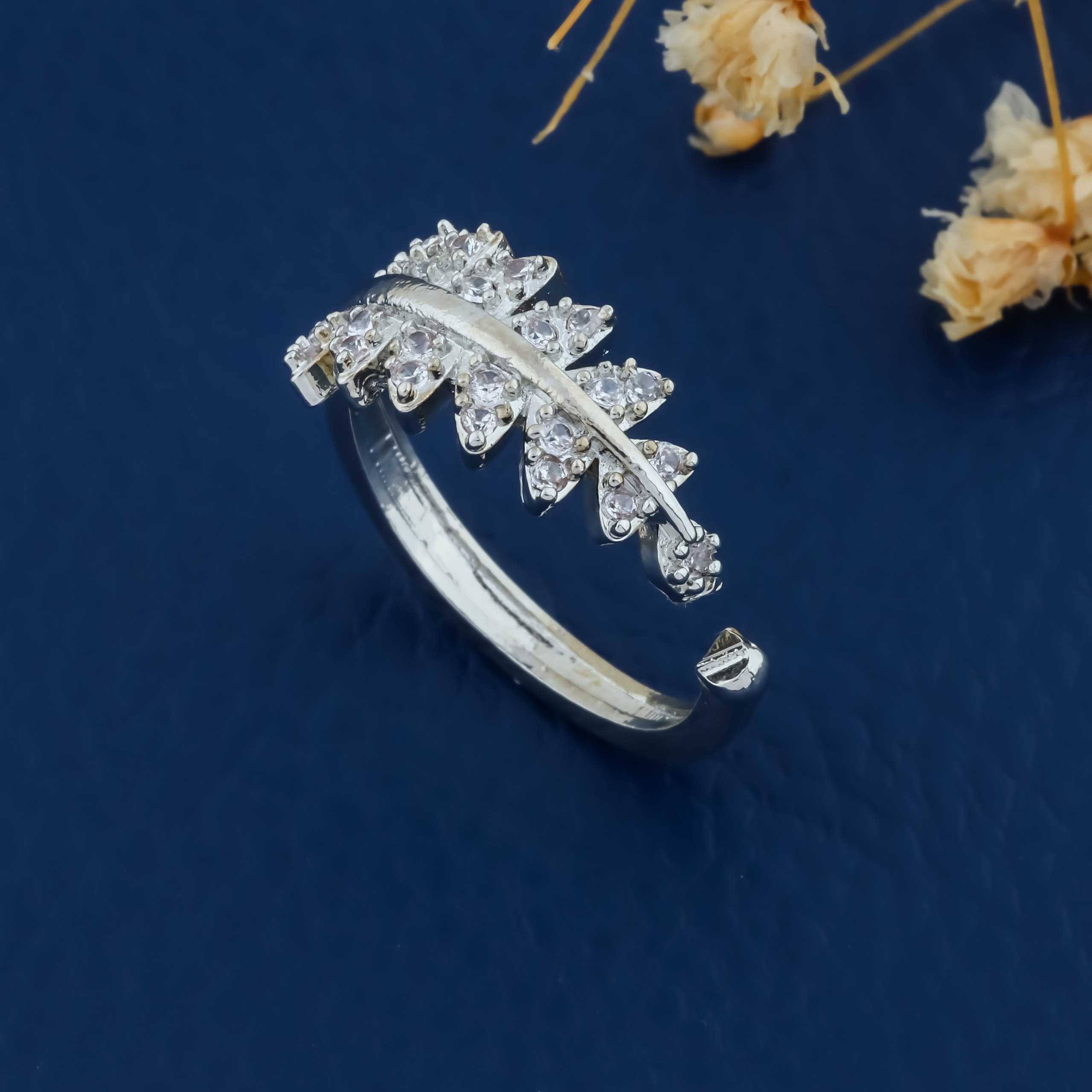 YNF Wholesale Brass Diamond Rings KESH191 | Surat Manufacturer