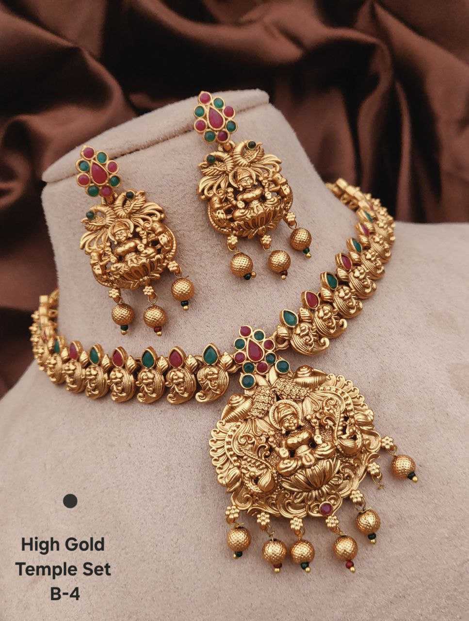 YNF Wholesale Brass Golden Necklace Set KESH193 | Surat Manufacturer