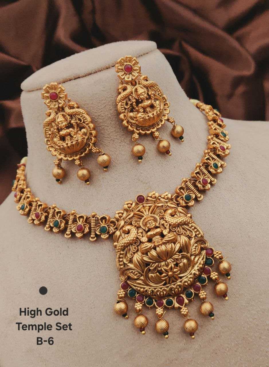 YNF Wholesale Brass Golden Necklace Set KESH193 | Surat Manufacturer
