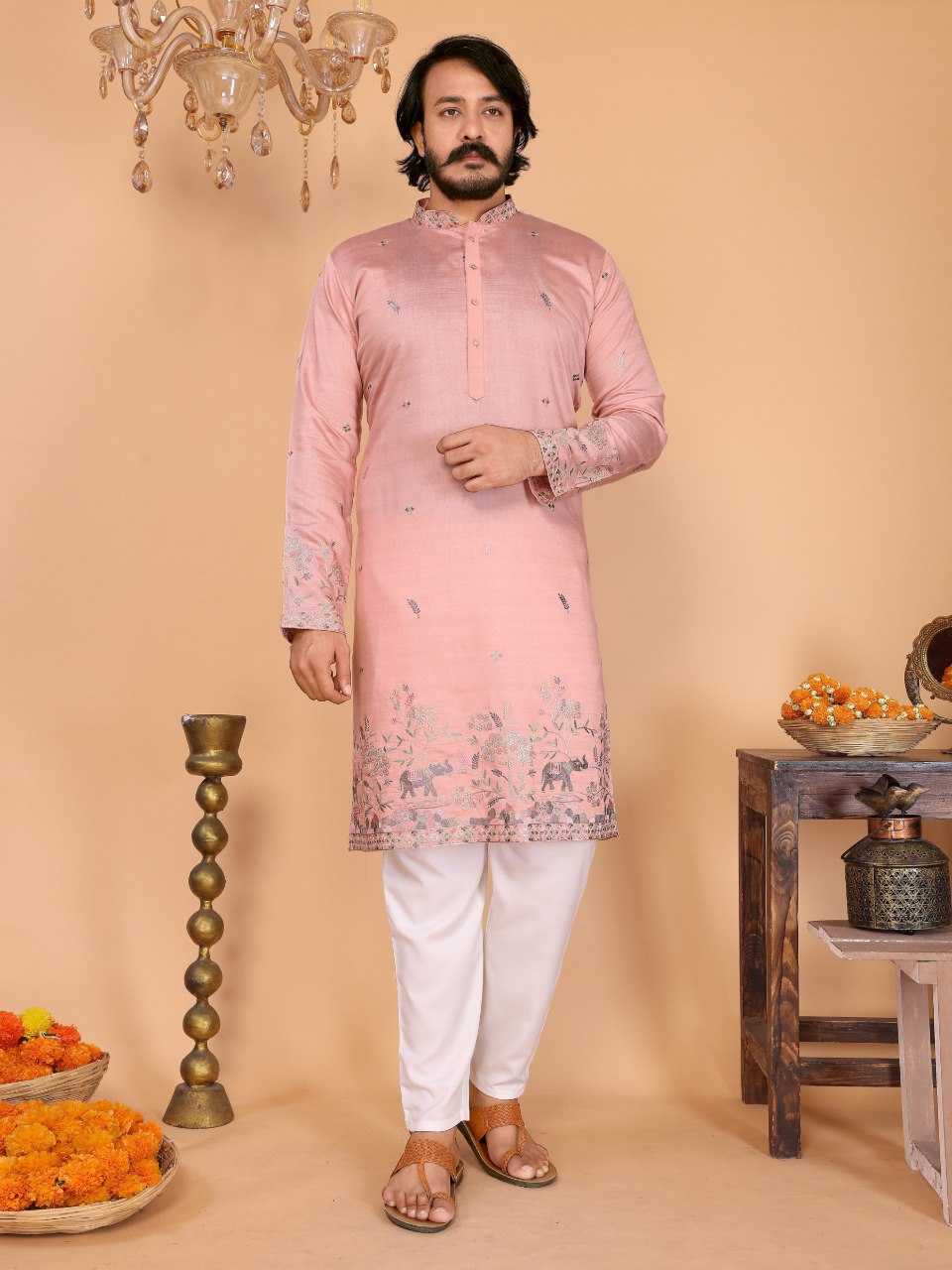 YNF Wholesale Cotton Mens Kurta Pyjama KESH629 05 | Surat Manufacturer