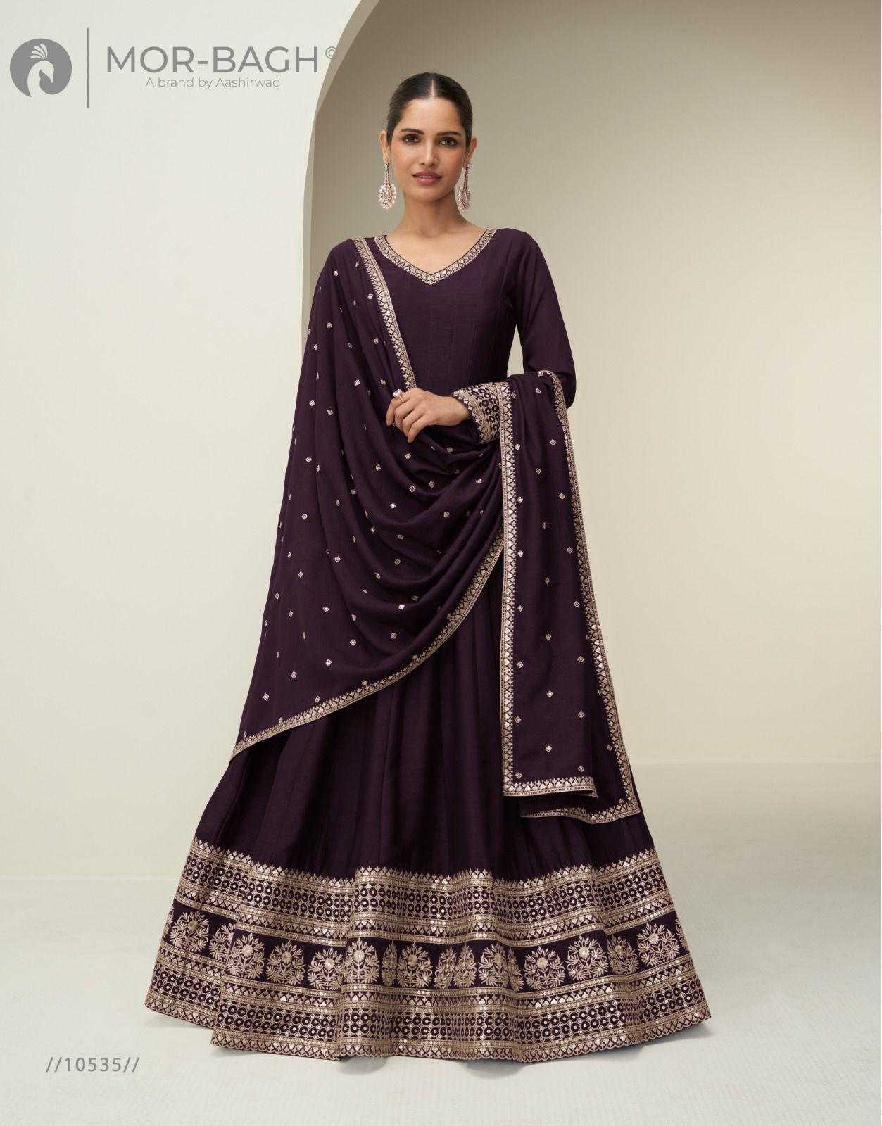 YNF Wholesale Premium Silk Party Wear Gowns KESH481 AASHIRWAD CHANDRIKA 10380 | Surat Manufacturer