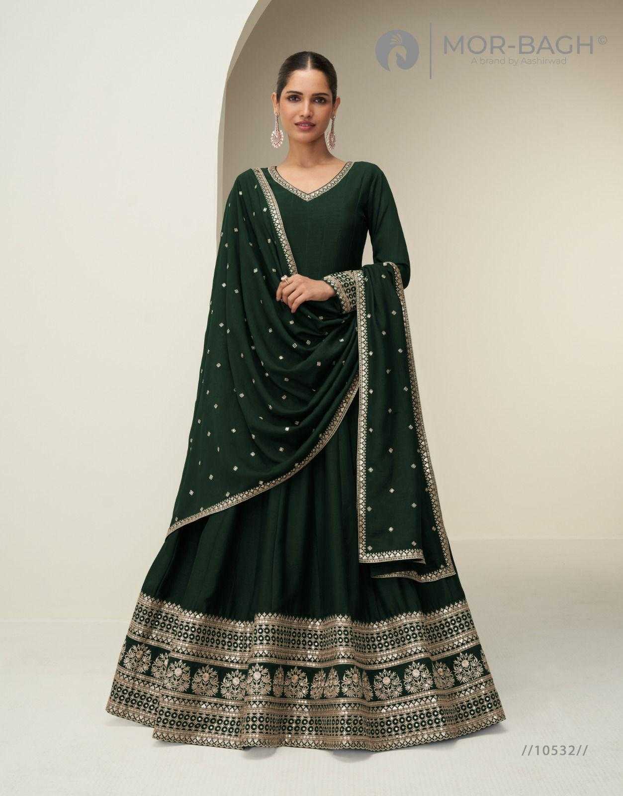 YNF Wholesale Premium Silk Party Wear Gowns KESH481 AASHIRWAD CHANDRIKA 10380 | Surat Manufacturer