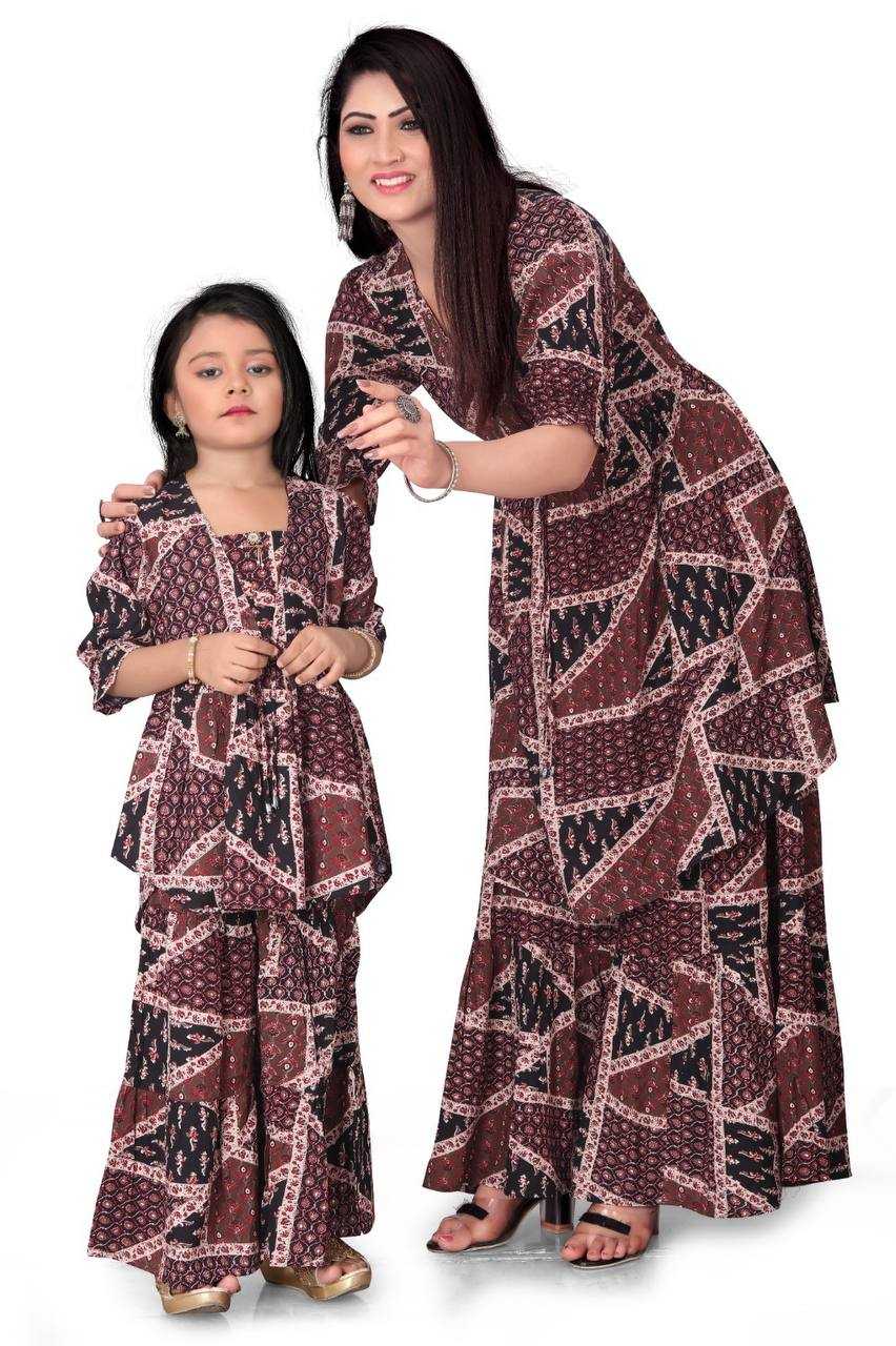 YNF Wholesale Reyon Cotton Mother Daughter Matching Gowns KESH620 BALIKA VADHU | Surat Manufacturer