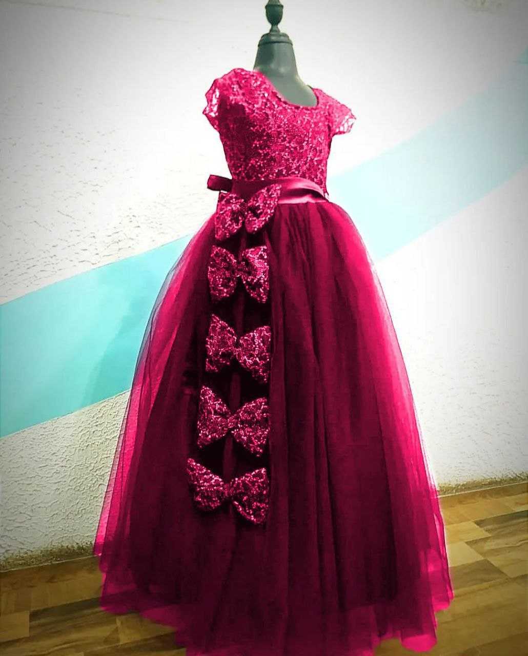 YNF Wholesale Soft Net Kids Frocks RIN157 PC KID 8018 | Surat Manufacturer