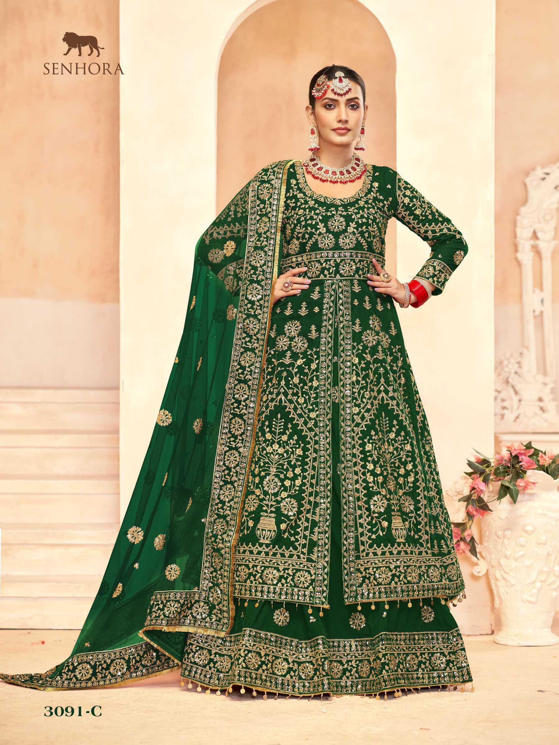 YNF Wholesale Velvet Designer Lehenga KESH630 KASHISH 3091A | Surat Manufacturer