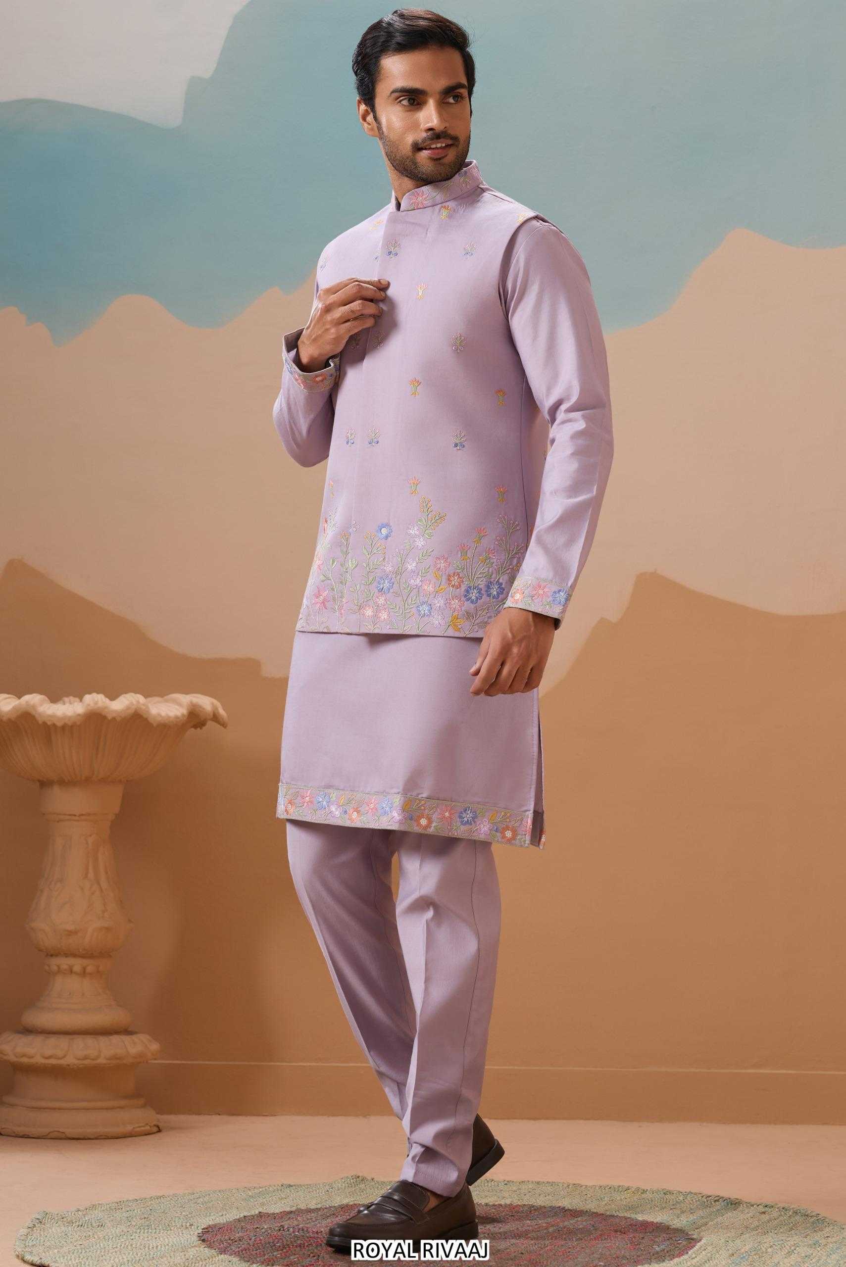 YNF Wholesale Viscose Embroidered Kurta Pajama KESH481 Royal Rivaaj | Surat Manufacturer