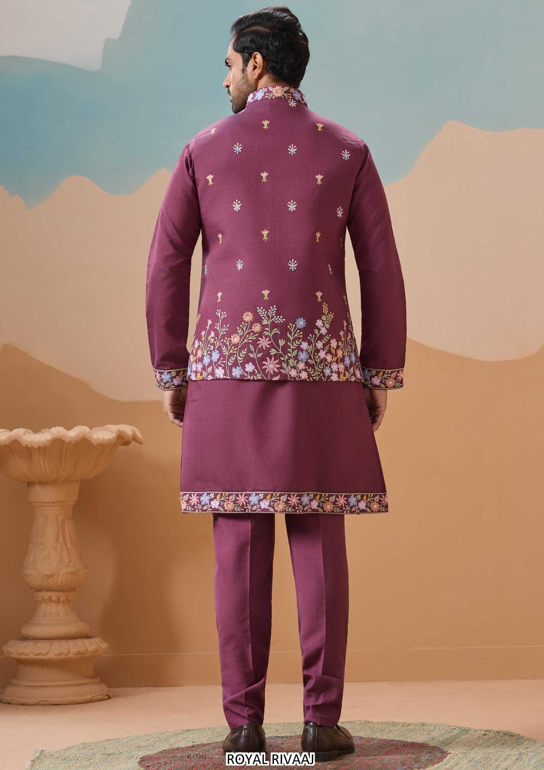 YNF Wholesale Viscose Embroidered Kurta Pajama KESH481 Royal Rivaaj | Surat Manufacturer