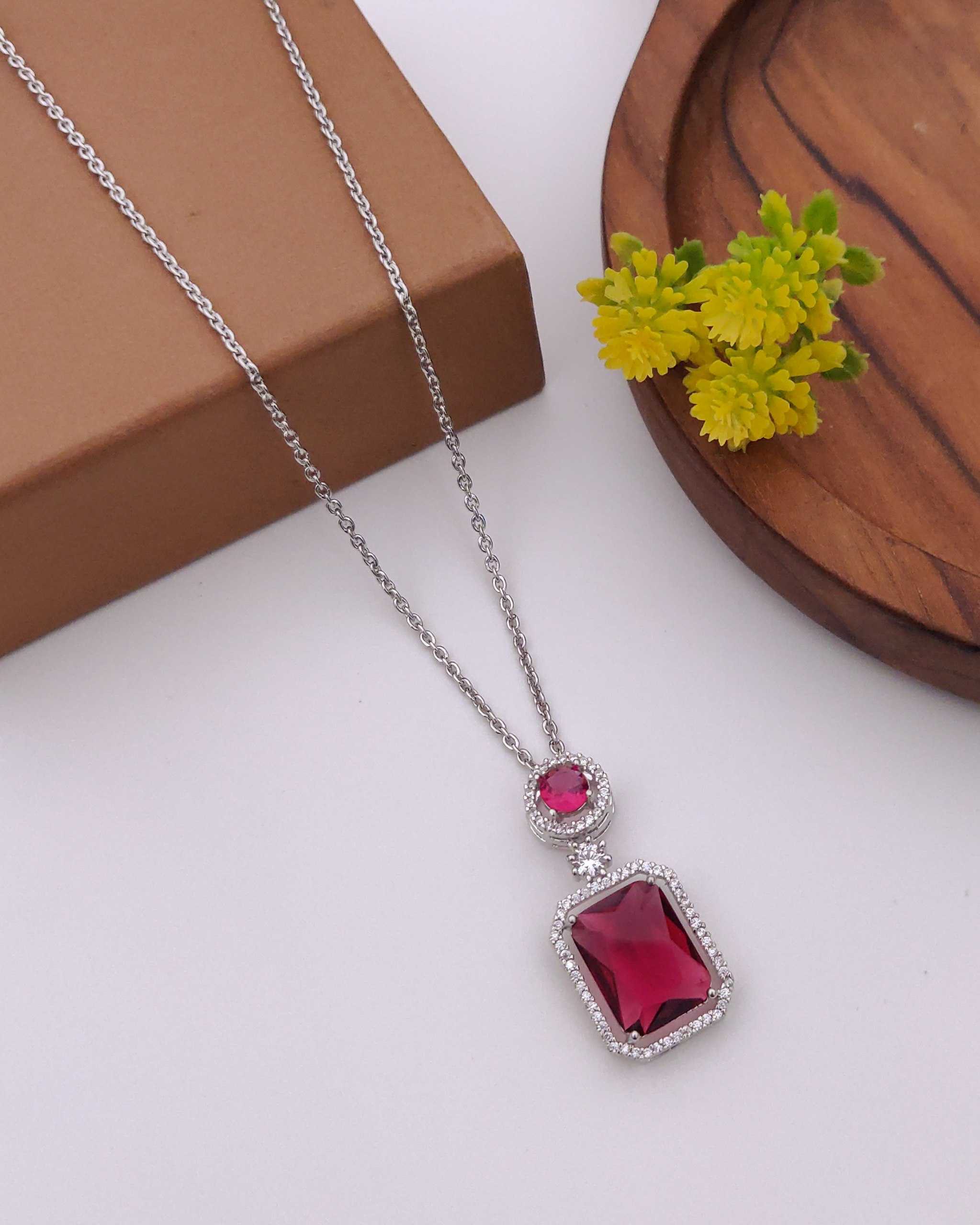 YNF Wholesale AD Diamond Artificial Pendant Set KESH191 114 | Surat Manufacturer