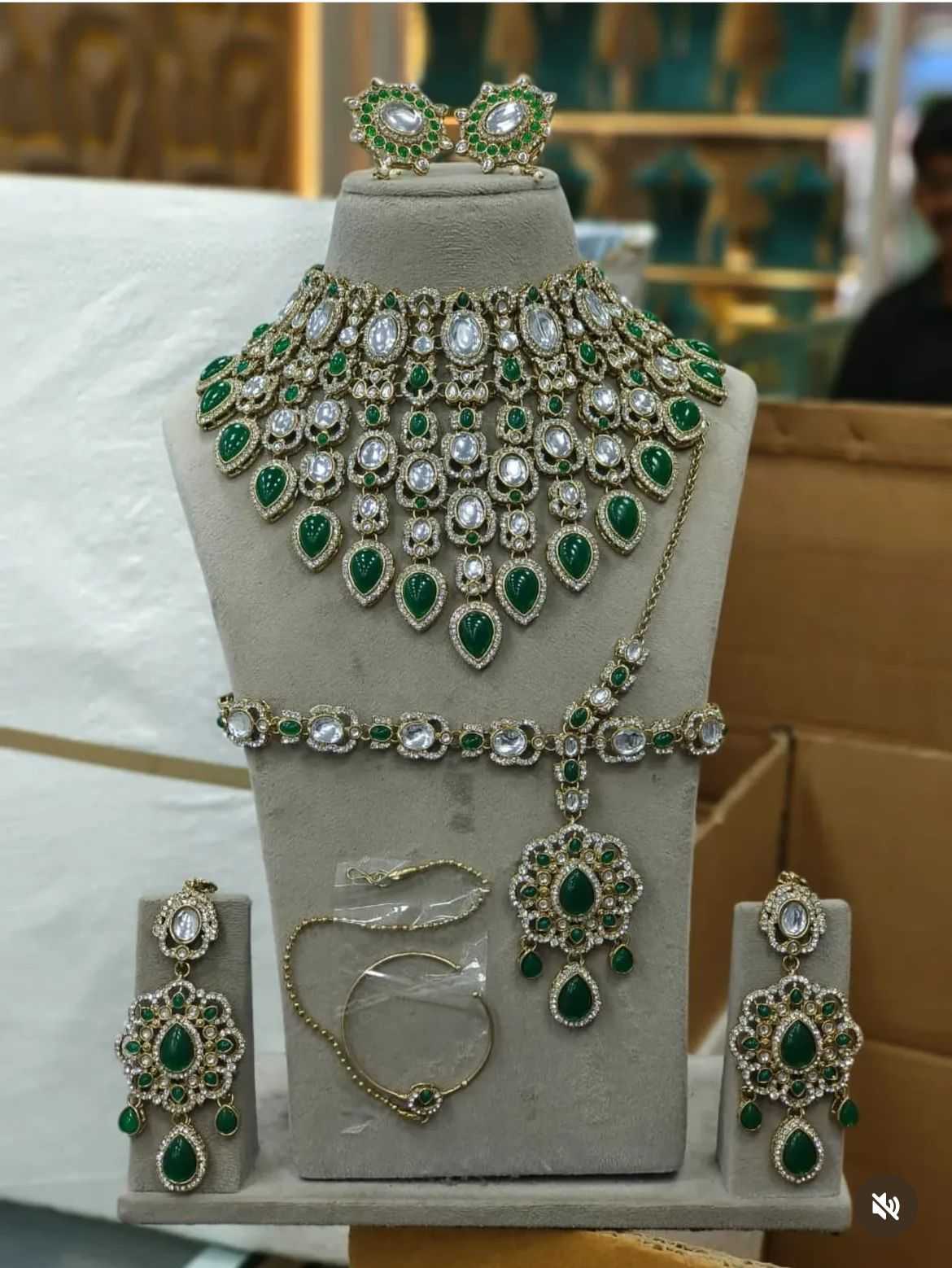 YNF Wholesale Brass AD Diamond Necklace KESH494 | Surat Manufacturer