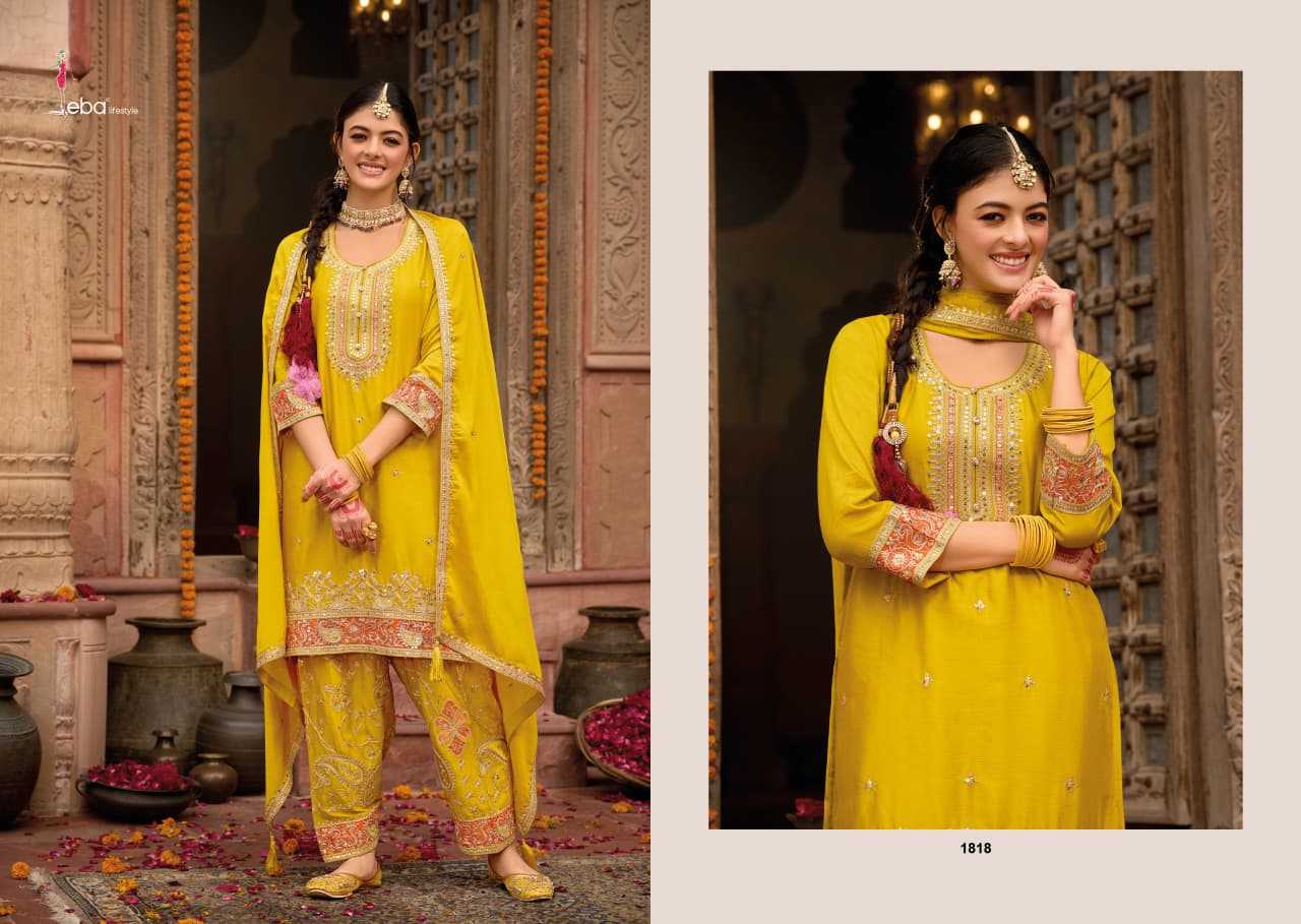 YNF Wholesale Chinon Embroidery Suits KESH530 EBA Kashish | Surat Manufacturer
