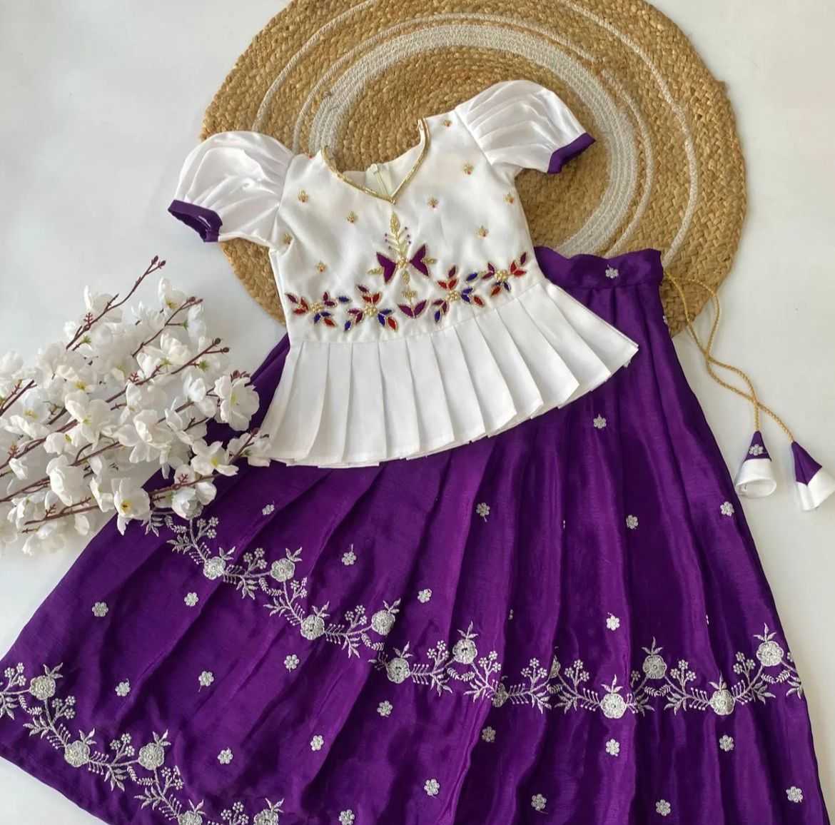 YNF Wholesale Chinon Kids Lehenga RIN235 NIYOGI | Surat Manufacturer