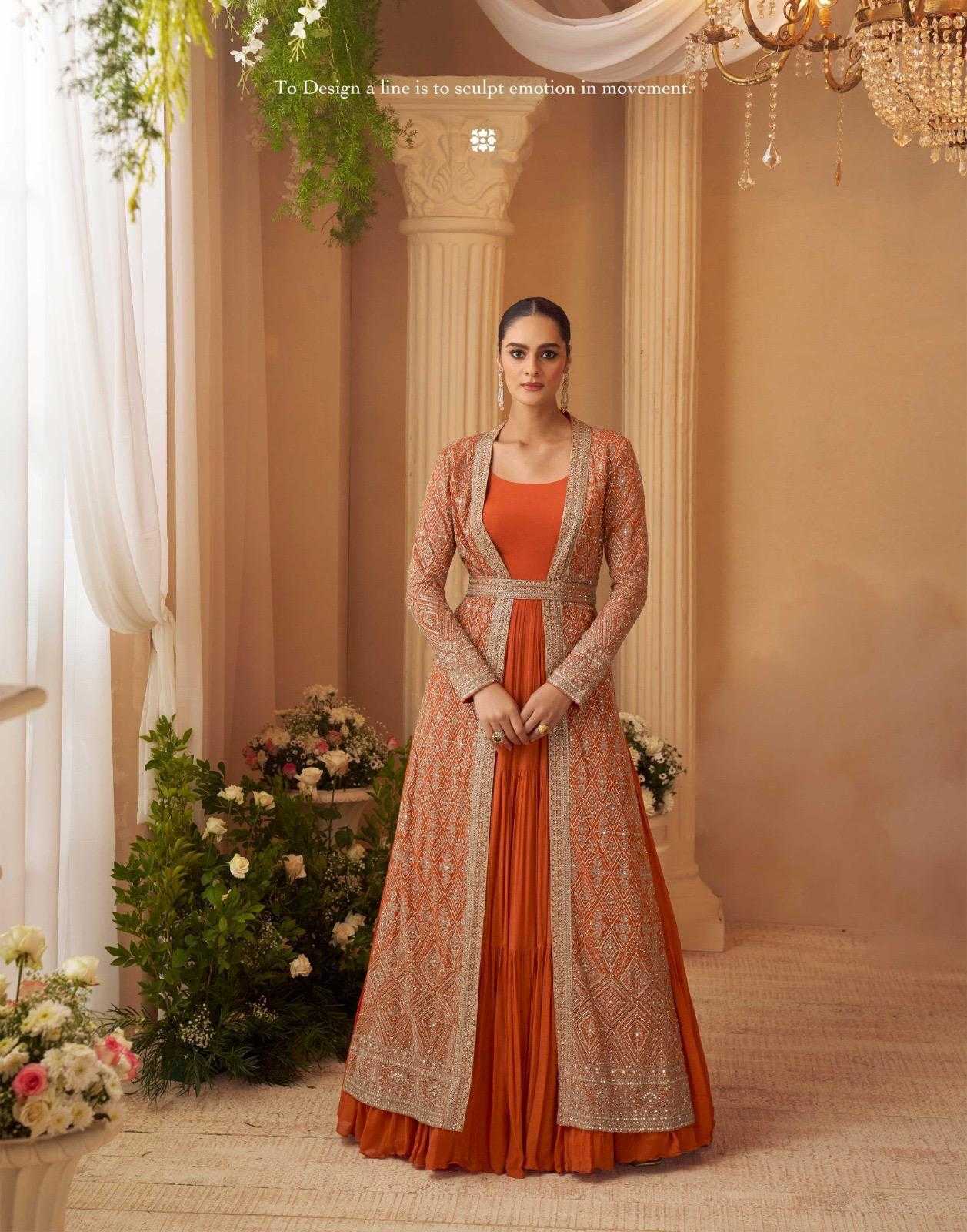 YNF Wholesale Chinon Silk Embroidery Gowns KESH481 SAYURI KASMIRA 10135 | Surat Manufacturer