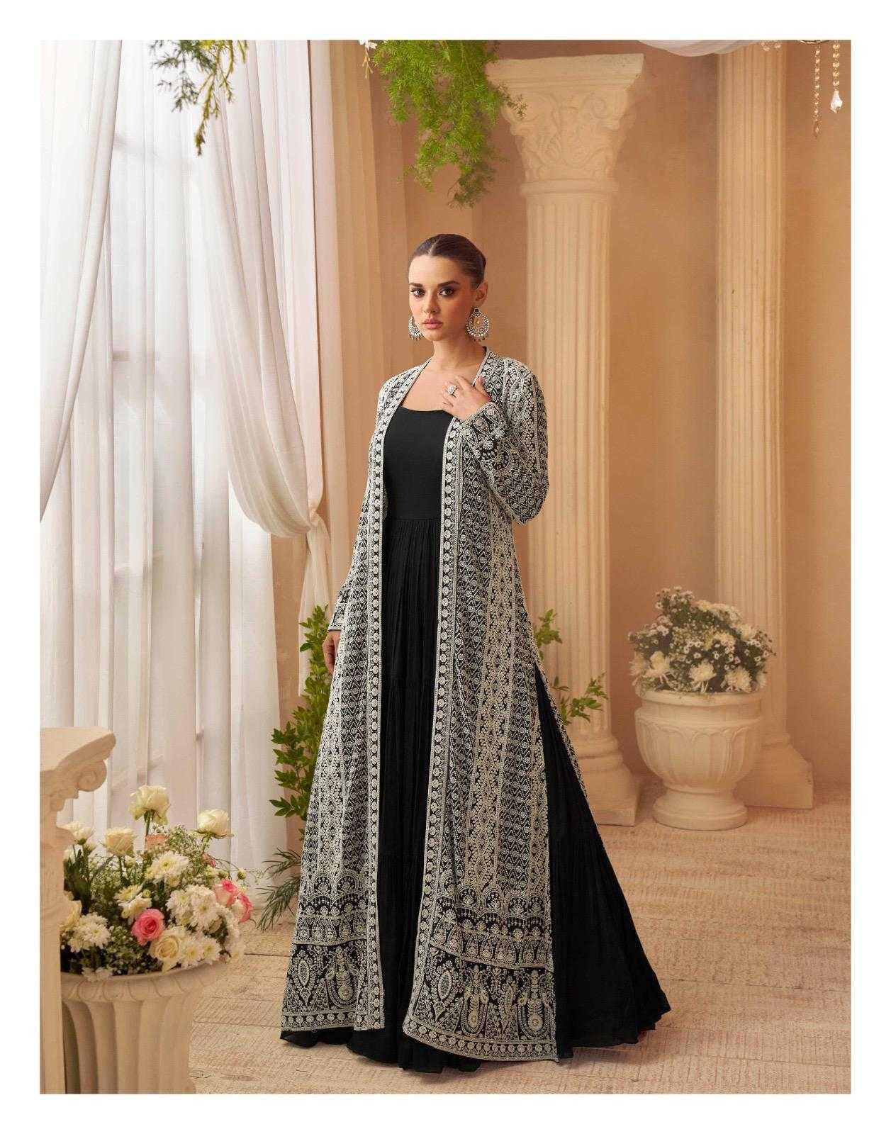 YNF Wholesale Chinon Silk Embroidery Gowns KESH481 SAYURI KASMIRA 10135 | Surat Manufacturer