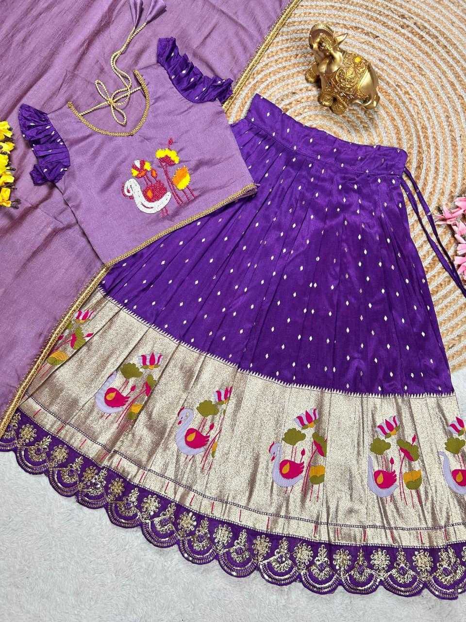 YNF Wholesale Chinon Silk Kids Frocks KESH503 1129 | Surat Manufacturer