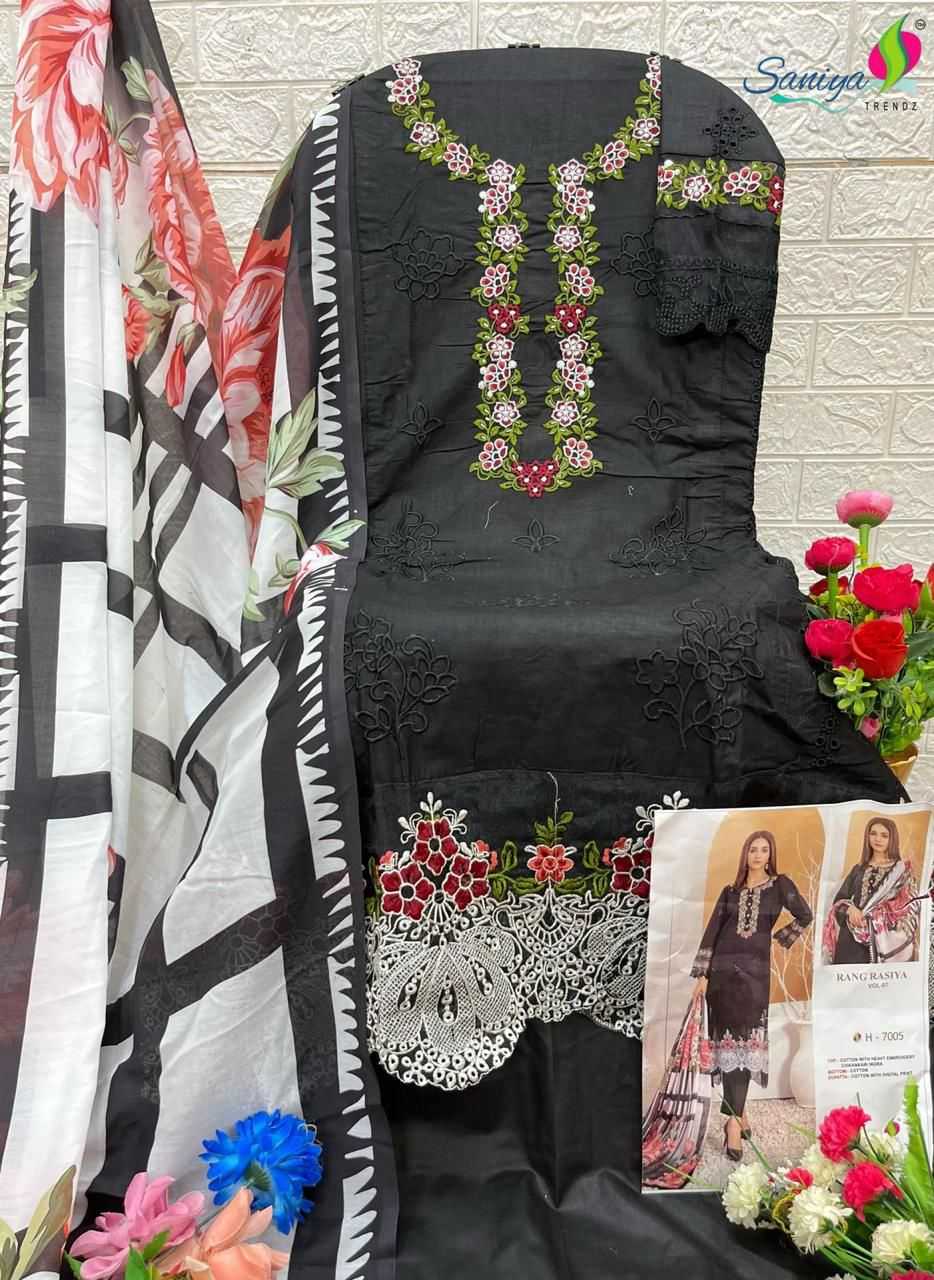 YNF Wholesale Cotton Unstitched Suits KESH586 SANIYA RANGRASIYA chikankari vol -07 | Surat Manufacturer