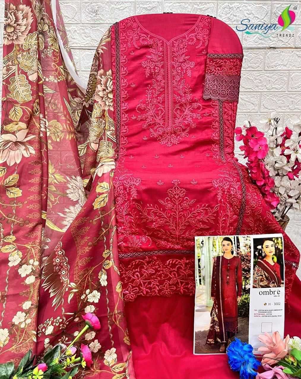 YNF Wholesale Cotton Unstitched Suits KESH586 SANIYA RANGRASIYA chikankari vol -07 | Surat Manufacturer