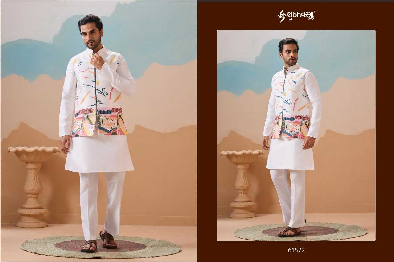 Ynf Cotton  Mens Wear Wedding Collections Festive Collections Wholesale Mens Kurta Pyjama Men Cotton Kurta Kurta Set With Jacket Manufacturer - YNF Online