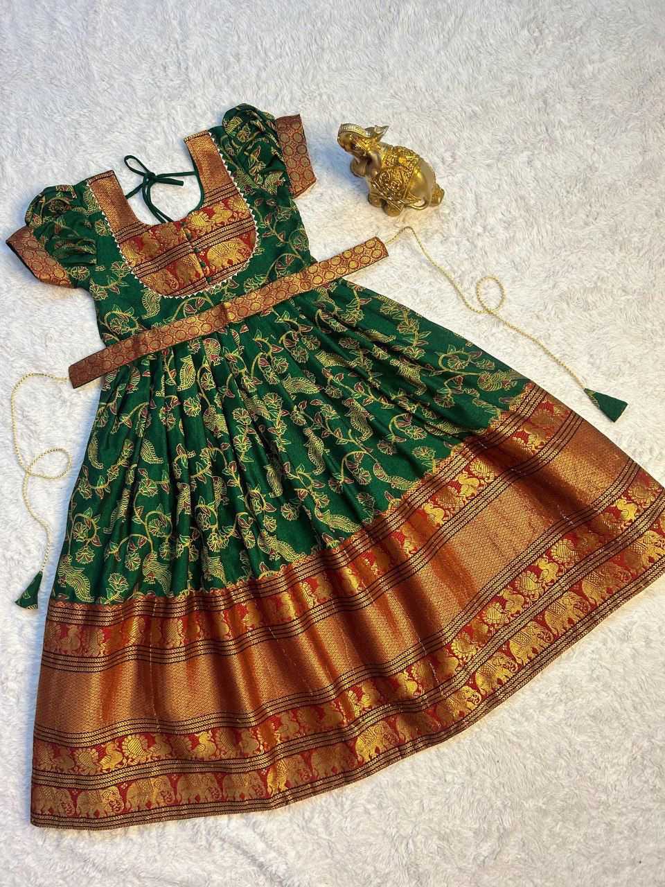 YNF Wholesale Cotton Kids Gown RIN235 MANIYA | Surat Manufacturer