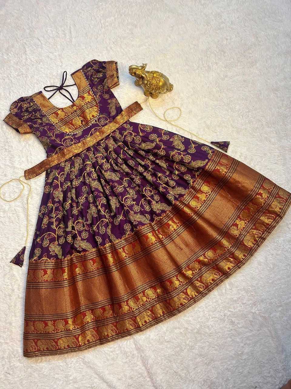 YNF Wholesale Cotton Kids Gown RIN235 MANIYA | Surat Manufacturer