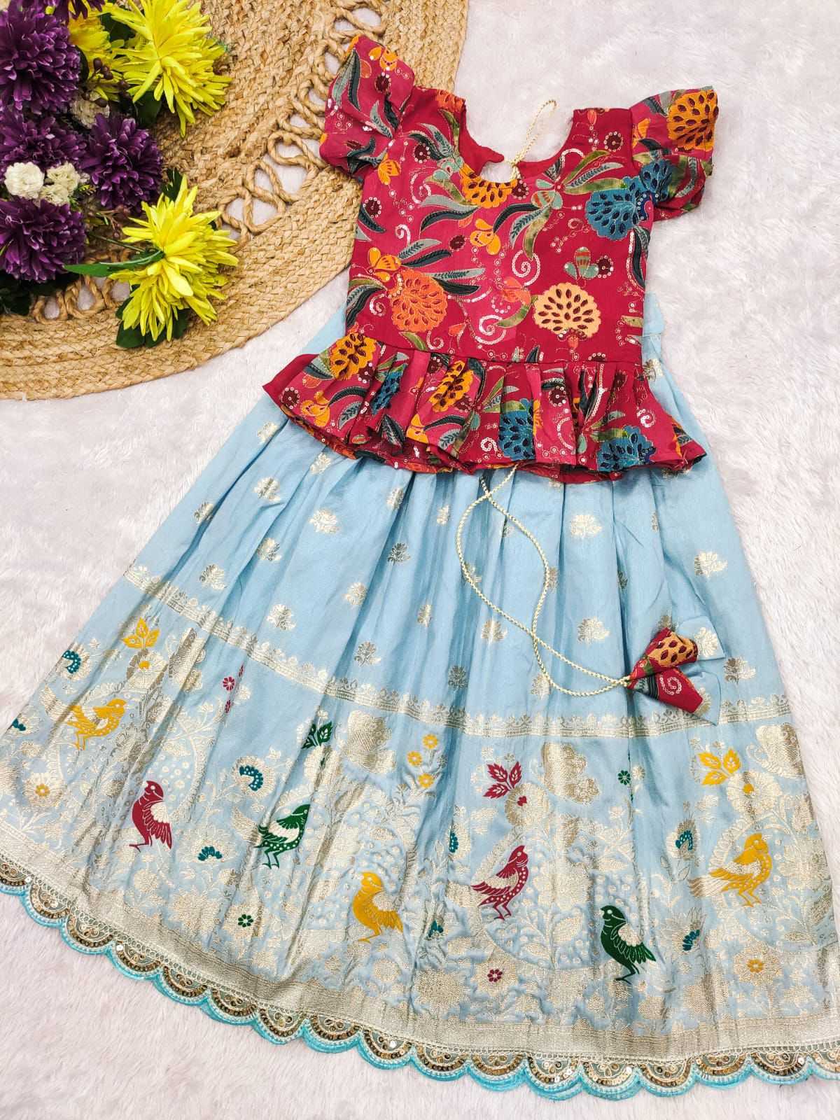YNF Wholesale Crepe Girls Frock RIN235 SANVI | Surat Manufacturer