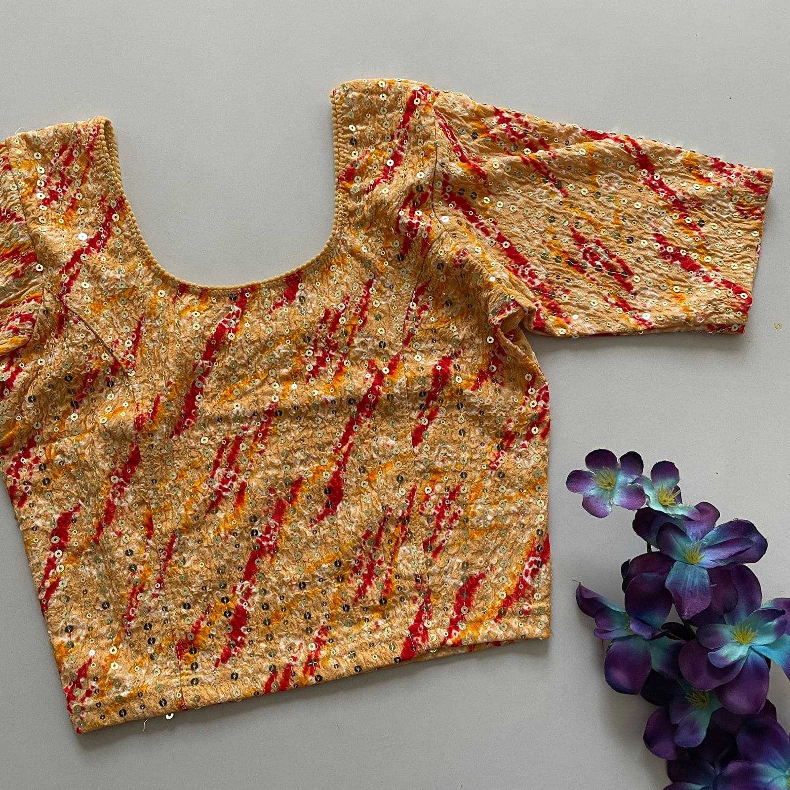 YNF Wholesale Crush Silk Printed Blouse KESH426 VEDA | Surat Manufacturer