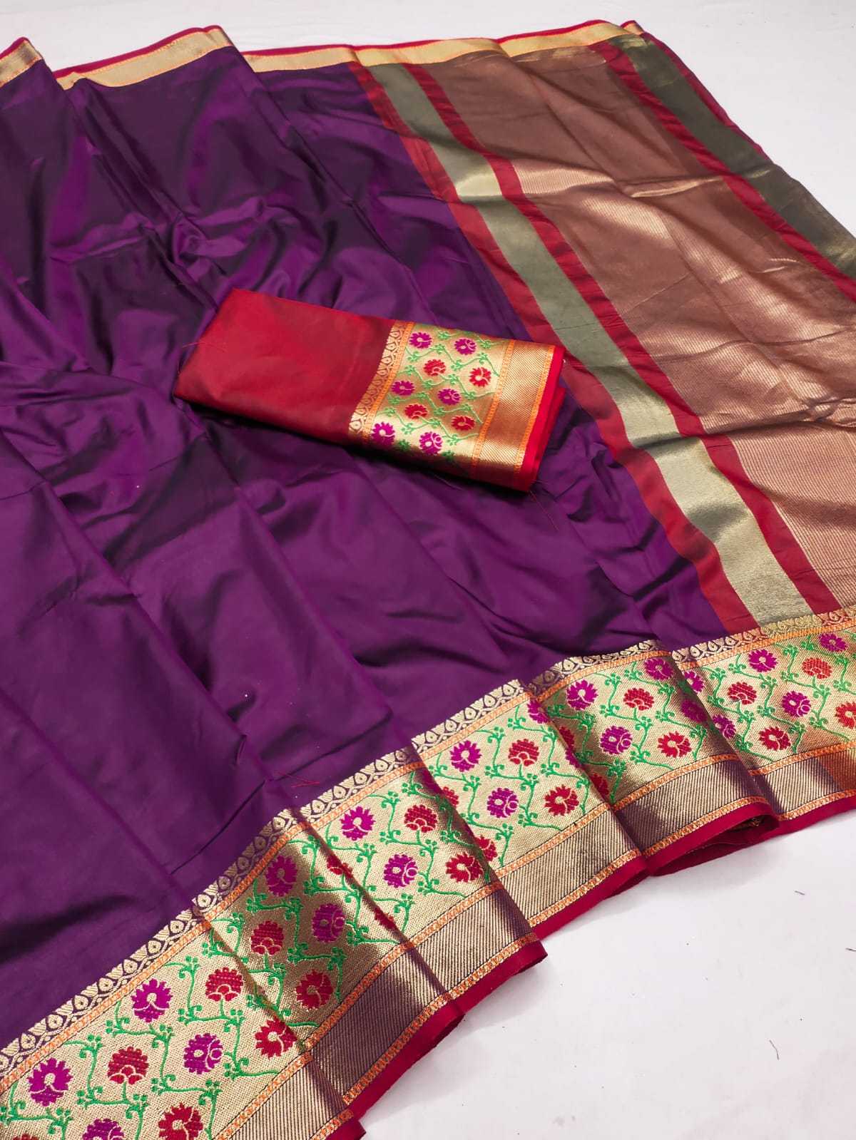 YNF Wholesale Silk Silk Sarees With Contrast Pallu RIN203 Mysore | Surat Manufacturer