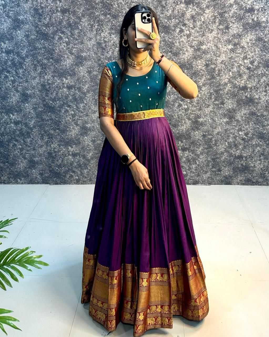 YNF Wholesale Silk Fancy Gowns RIN235 1038 | Surat Manufacturer