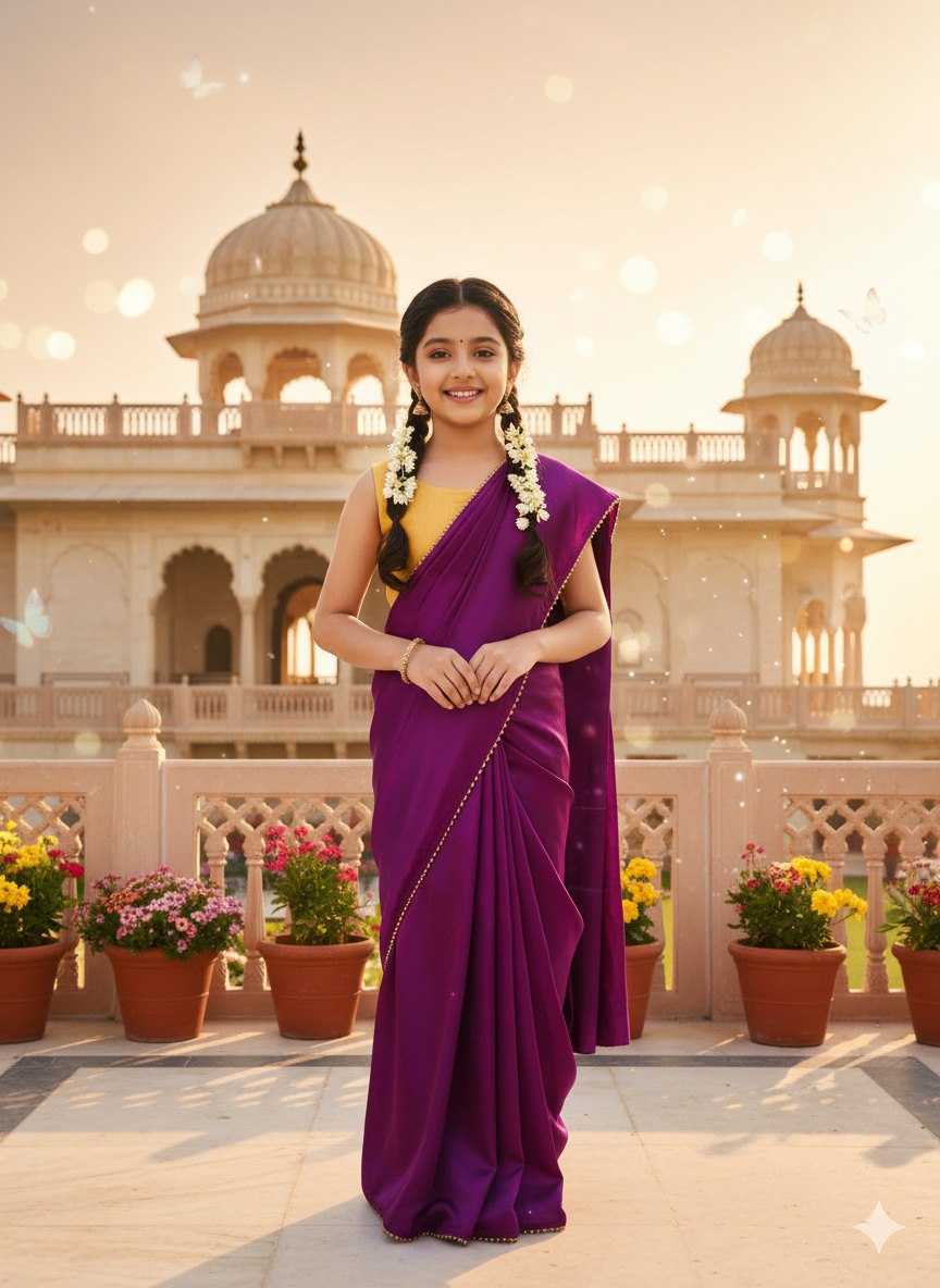 YNF Wholesale Banglori Silk Kids Saree Dress KESH505 017 | Surat Manufacturer