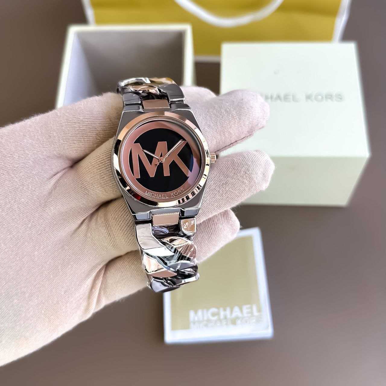 YNF Wholesale Brass Mens Luxury & Designer Watches KESH595 Michael Kors Elena | Surat Manufacturer