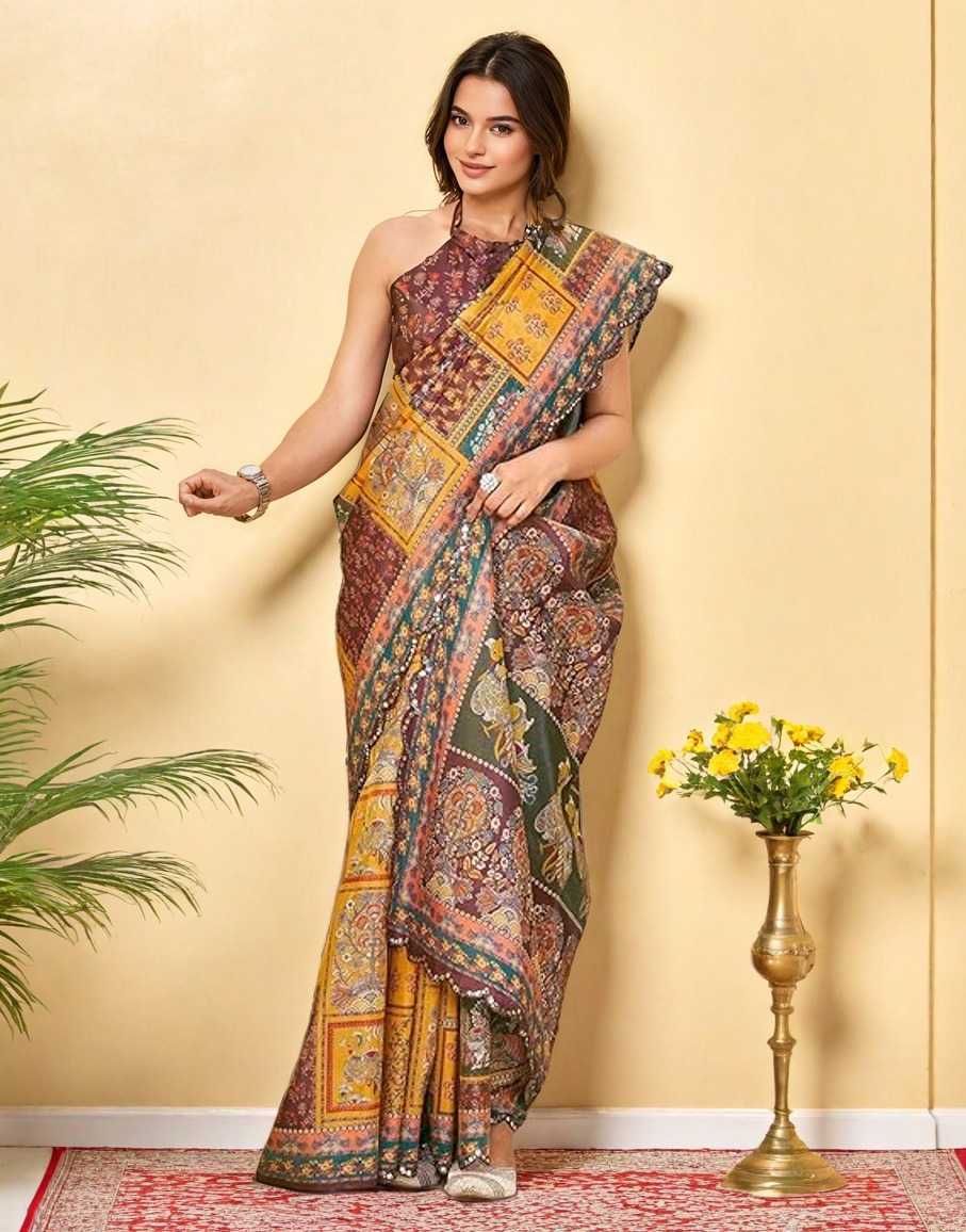 YNF Wholesale Chanderi Silk Traditional Silk Sarees KESH624 SATRANI | Surat Manufacturer