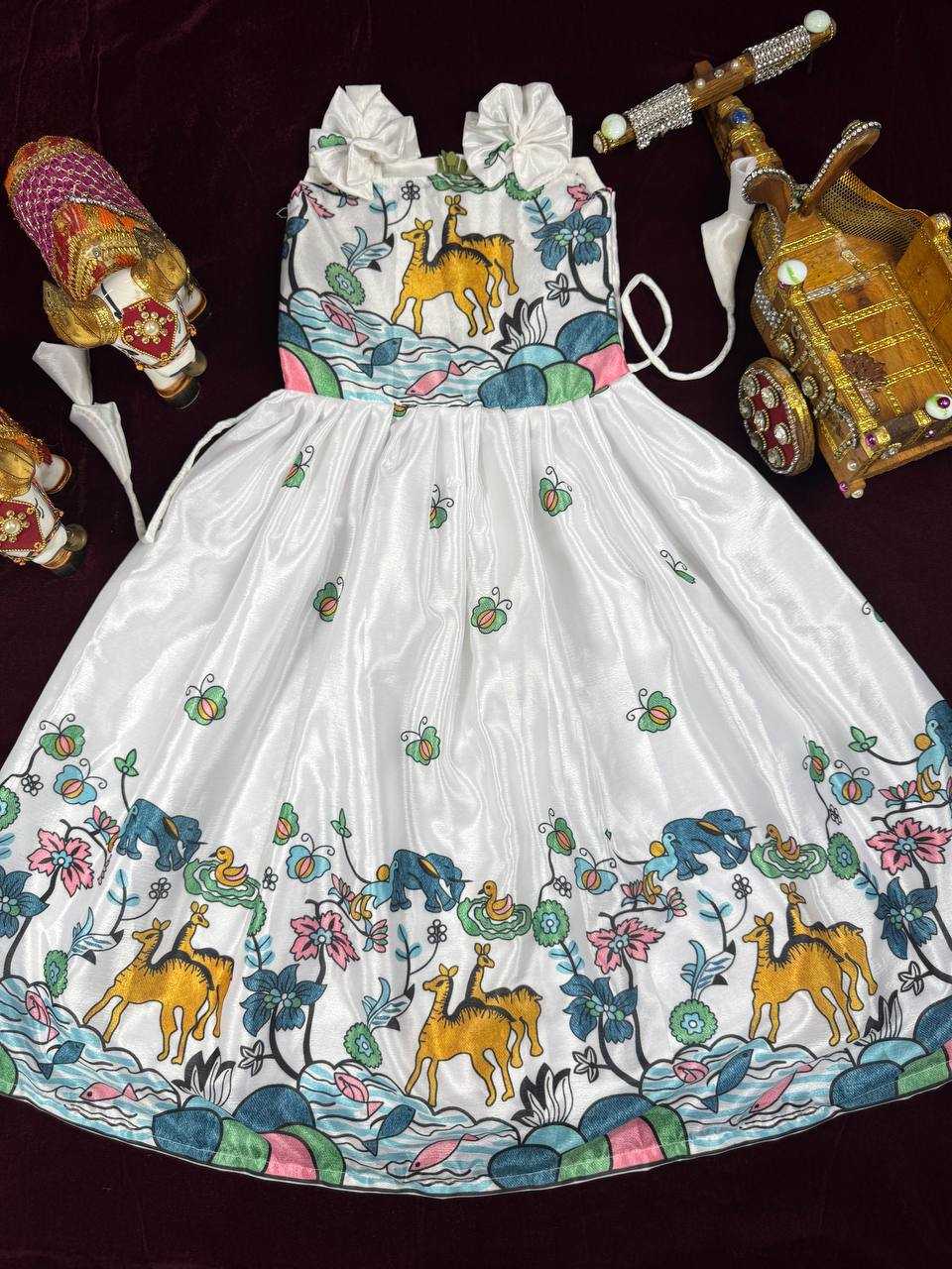 YNF Wholesale Chinon Kids Gown KESH642 046 | Surat Manufacturer