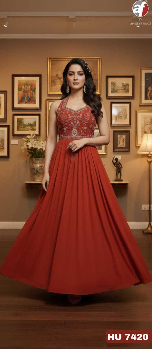 YNF Wholesale Chinon Fancy Gowns RIN233 anuj 7419 | Surat Manufacturer