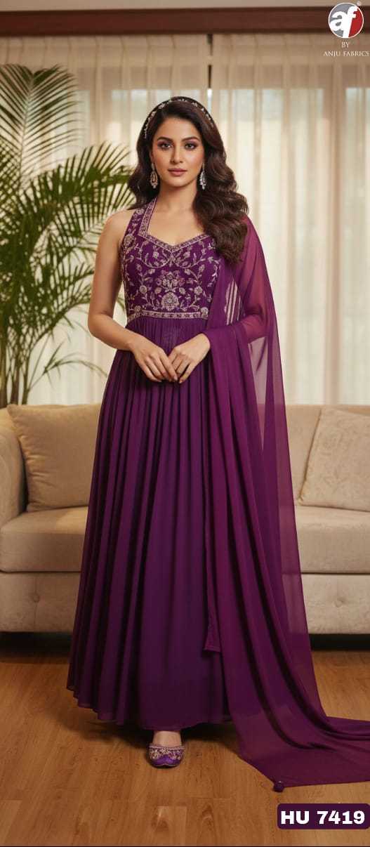 YNF Wholesale Chinon Fancy Gowns RIN233 anuj 7419 | Surat Manufacturer