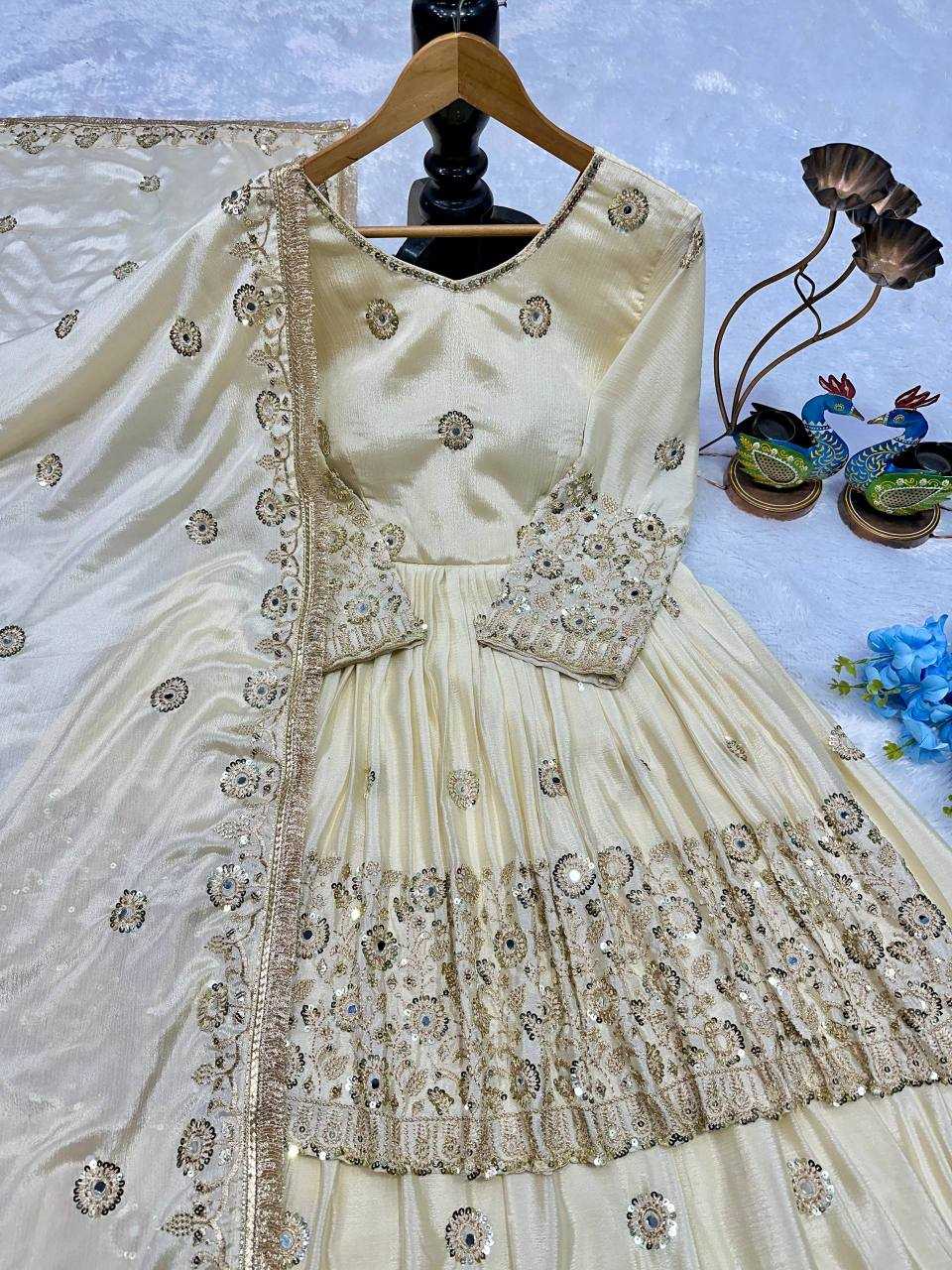 YNF Wholesale Chinon Silk Fancy Lehenga KESH523 091 | Surat Manufacturer