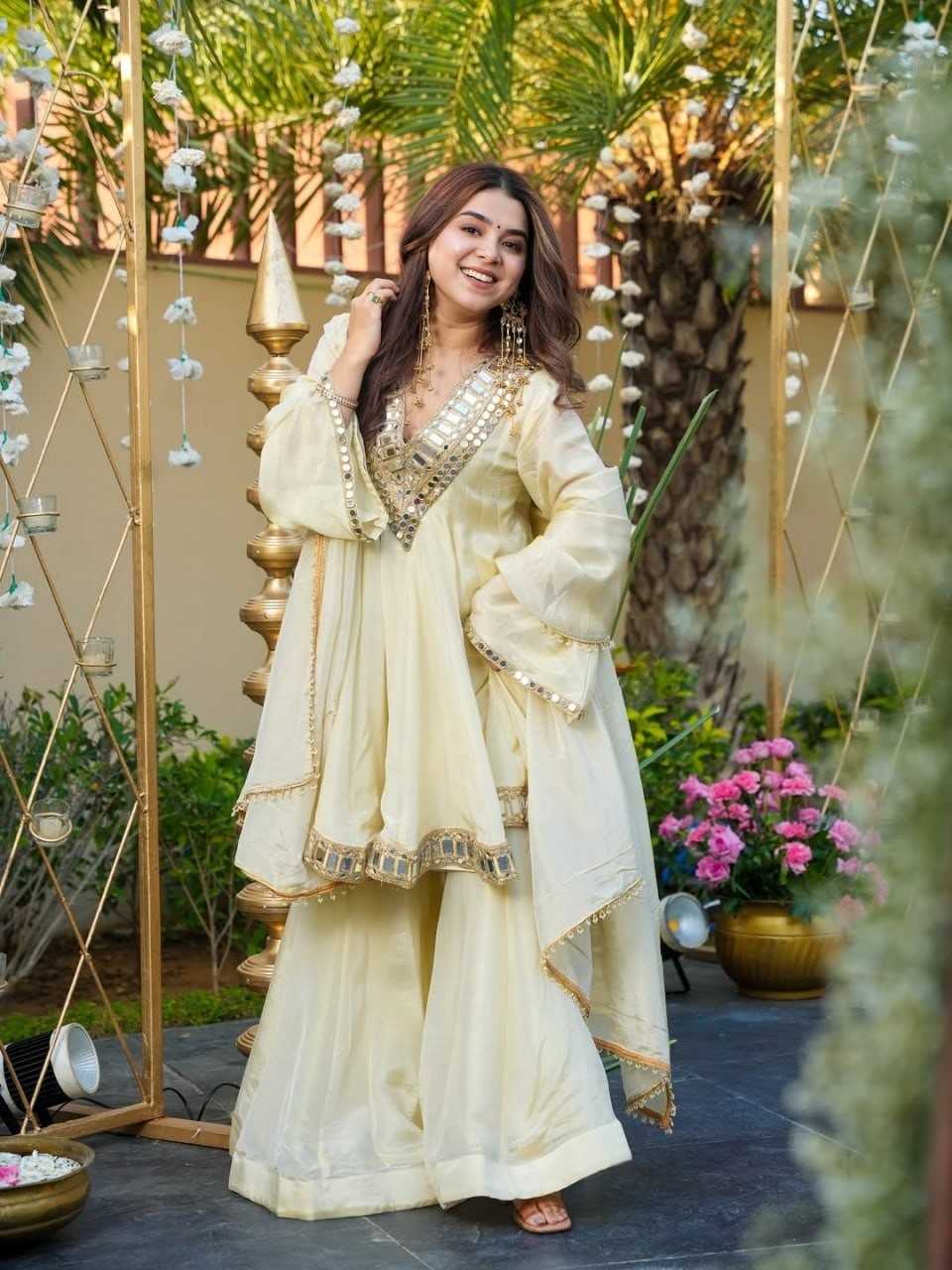 YNF Wholesale Chinon Silk Palazzo Suit RIN212 7091 | Surat Manufacturer