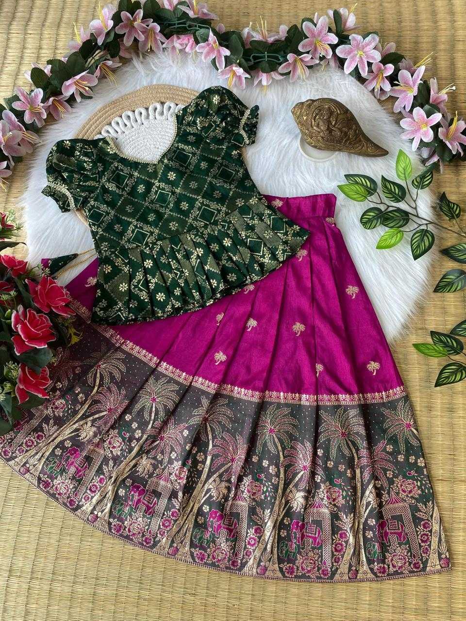 YNF Wholesale Dola Silk Kids Lehenga KESH503 8152 | Surat Manufacturer