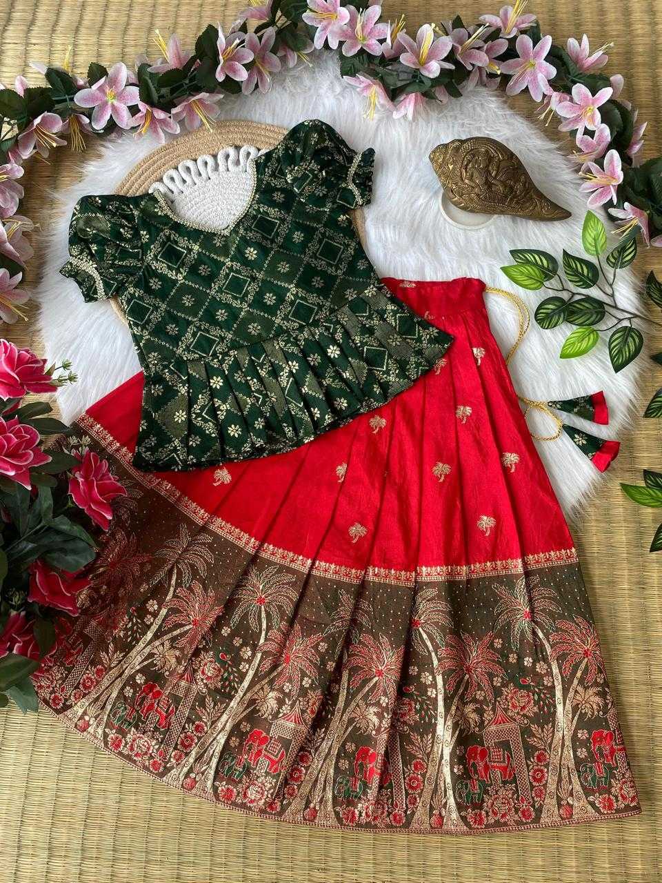 YNF Wholesale Dola Silk Kids Lehenga KESH503 8152 | Surat Manufacturer