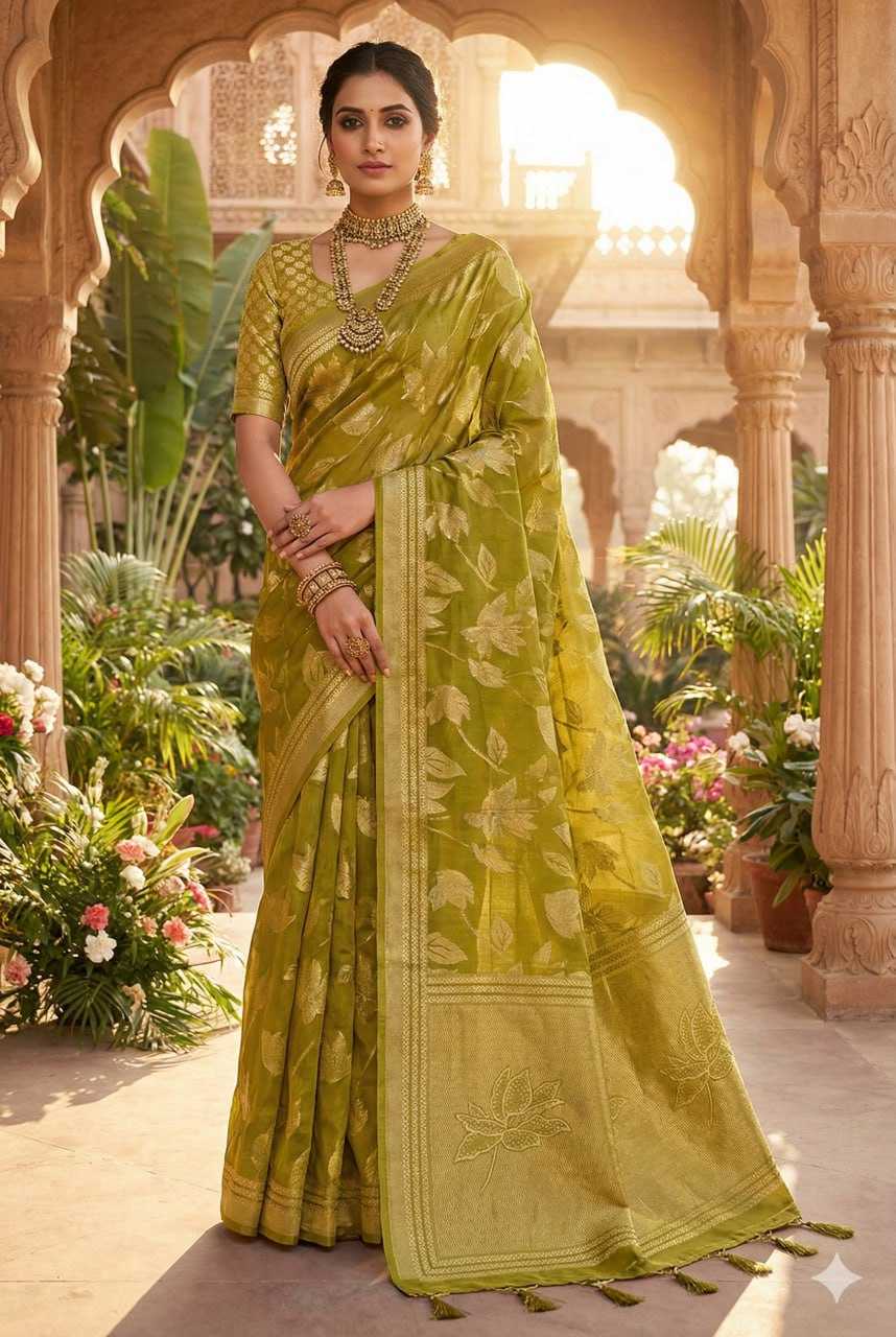 YNF Wholesale Dull Moss Fancy Sarees KESH441 Chandrakala 1 | Surat Manufacturer