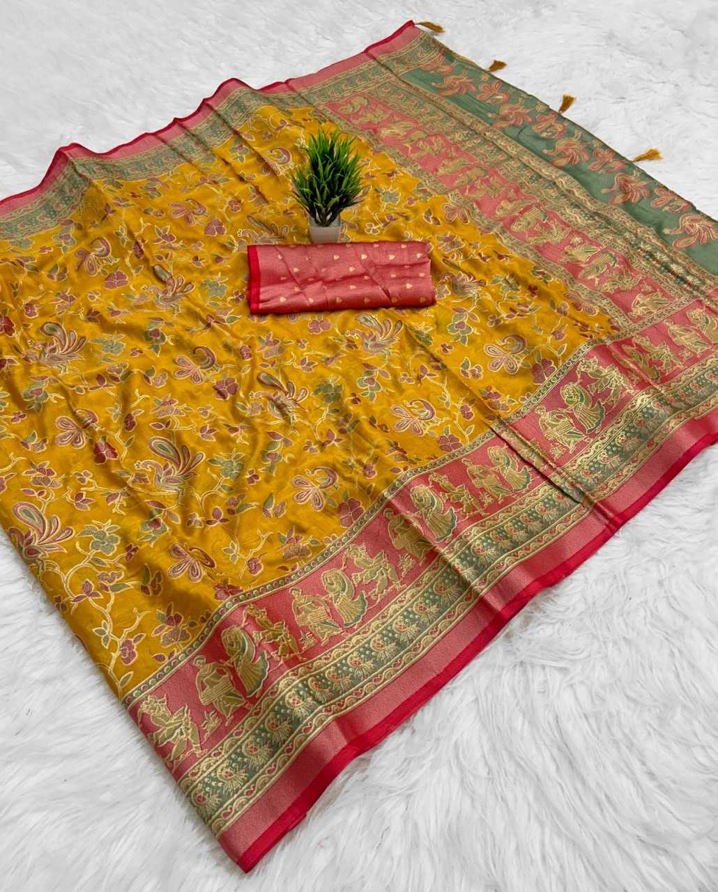 YNF Wholesale Dull Moss Designer Sarees KESH441 Chandrakala 2 | Surat Manufacturer